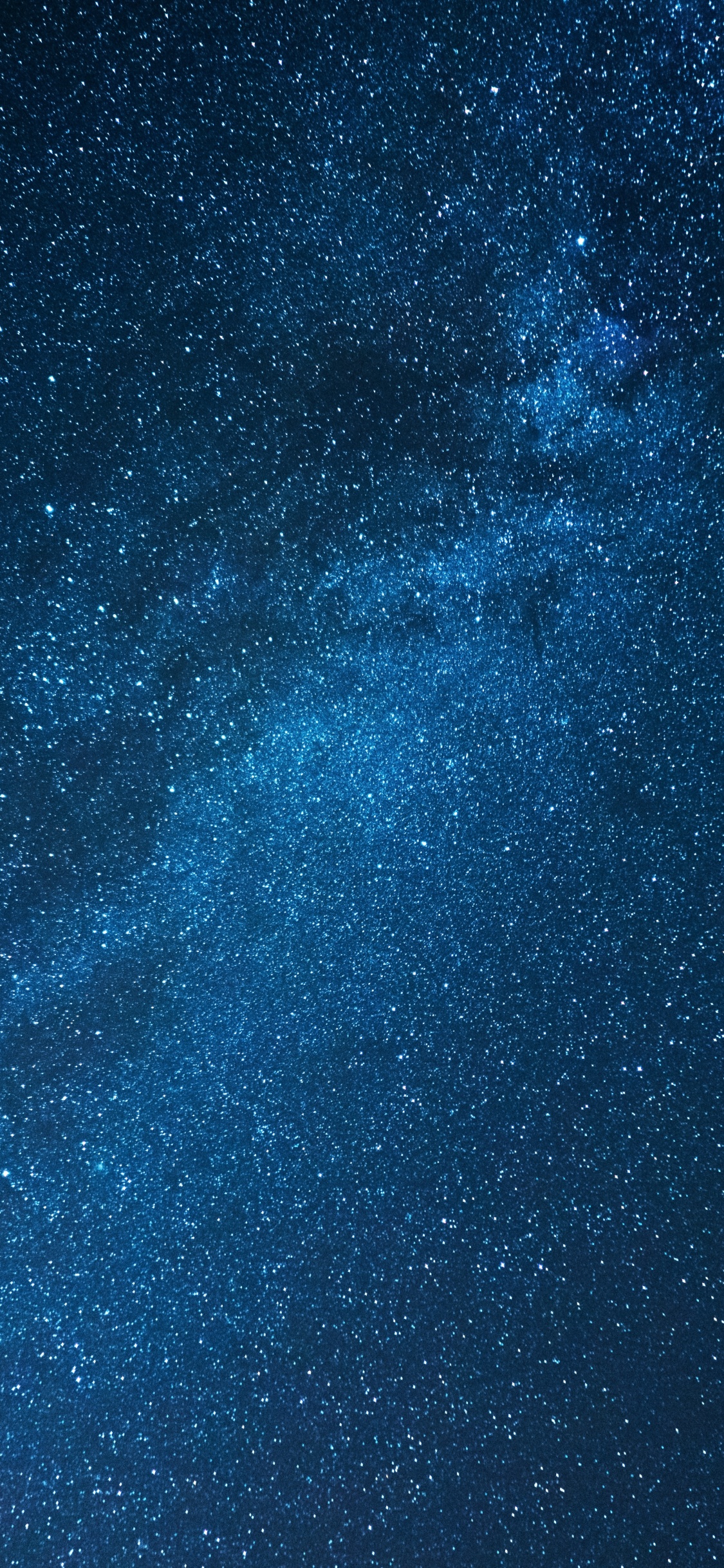Обои Млечный Путь, звезда, синий, черный, атмосфера в разрешении 1125x2436