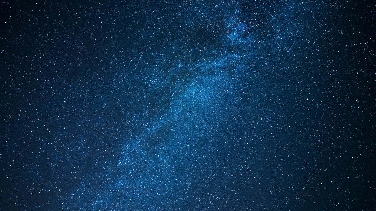 Обои Млечный Путь, звезда, синий, черный, атмосфера в разрешении 1280x720