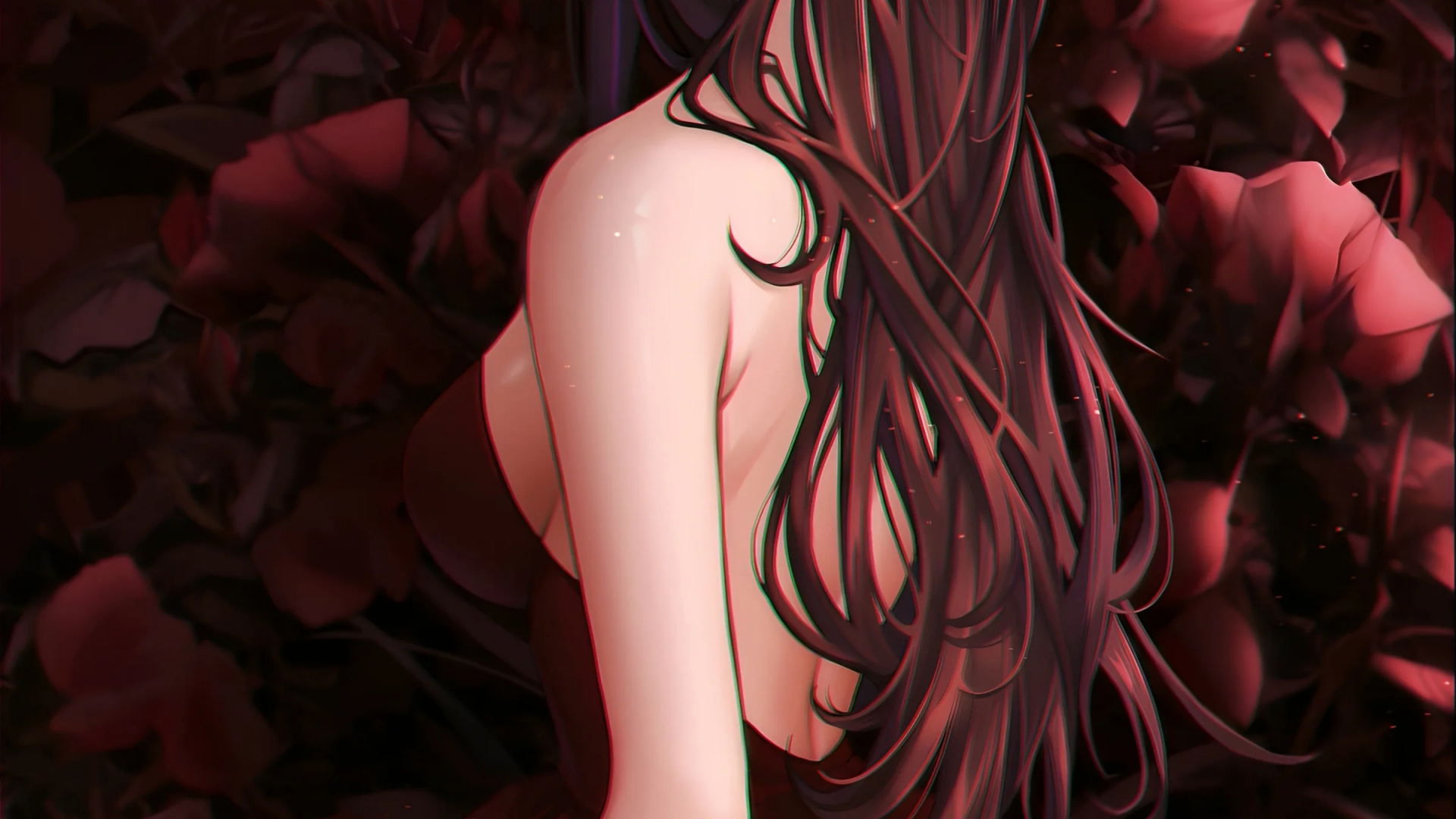 Обои мультик, аниме арт, аниме стиль, рукав, прическа в разрешении 1920x1080