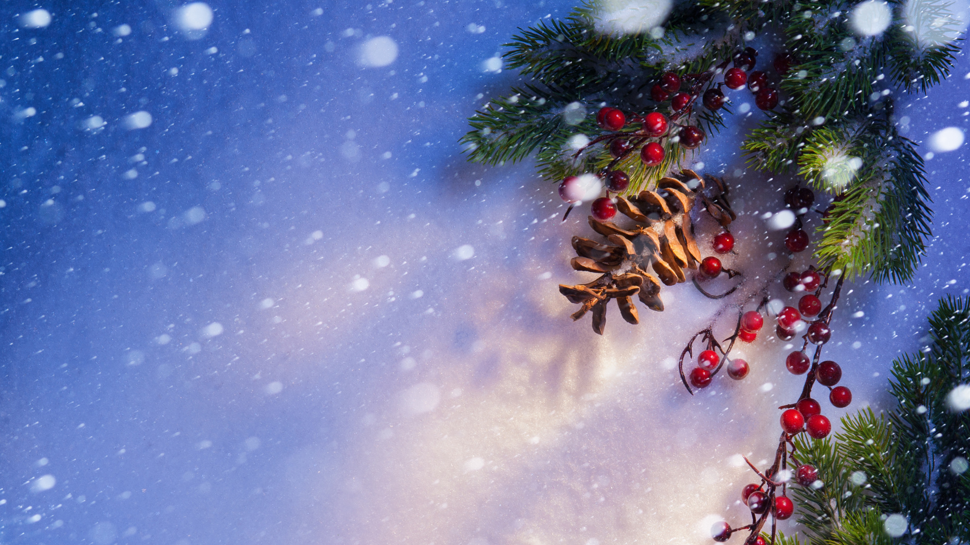 Обои дерево, Рождество, пихта, елка, зима в разрешении 1920x1080