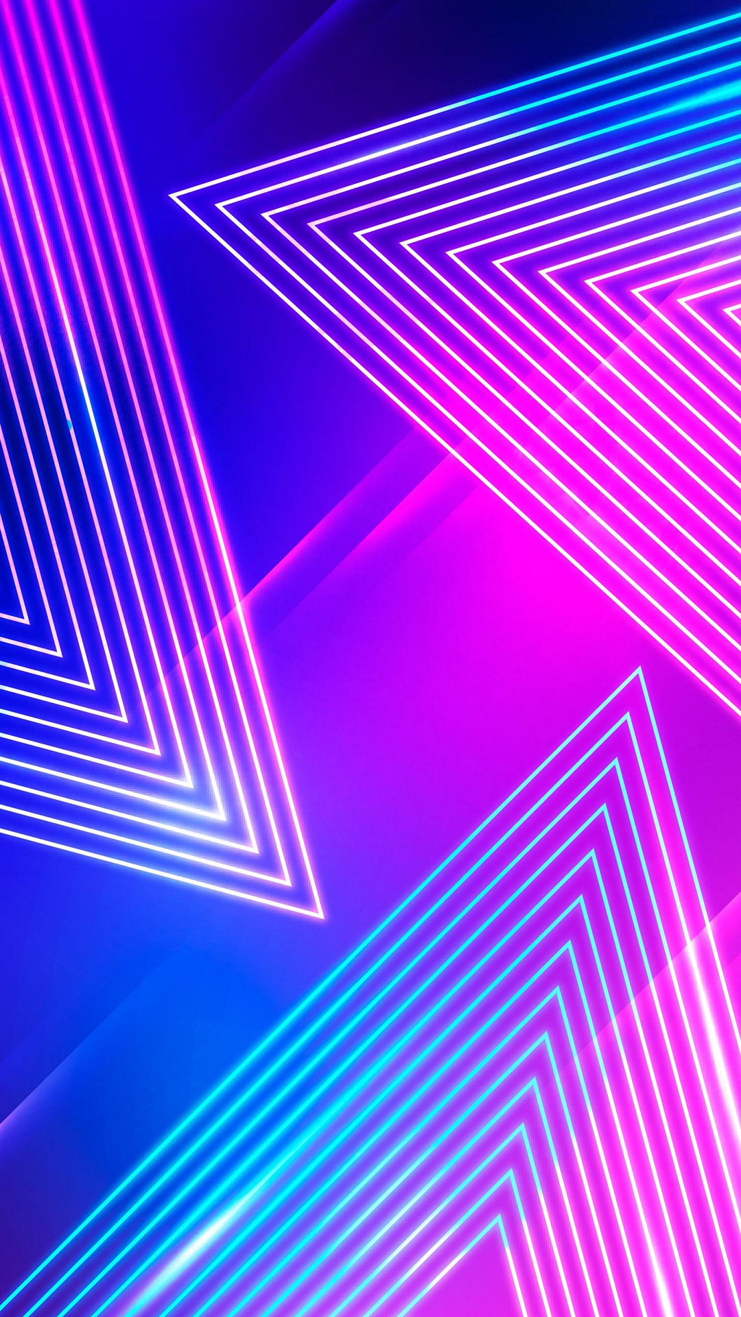 Обои свет, красочность, пурпур, синий, арт в разрешении 1080x1920