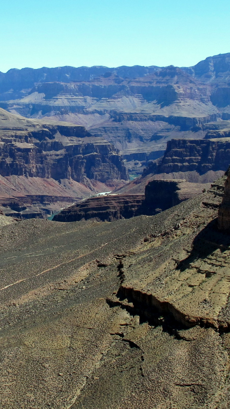 Обои бесплодные земли, Гранд Каньон Виллидж, большой каньон, национальный парк, каньон в разрешении 750x1334