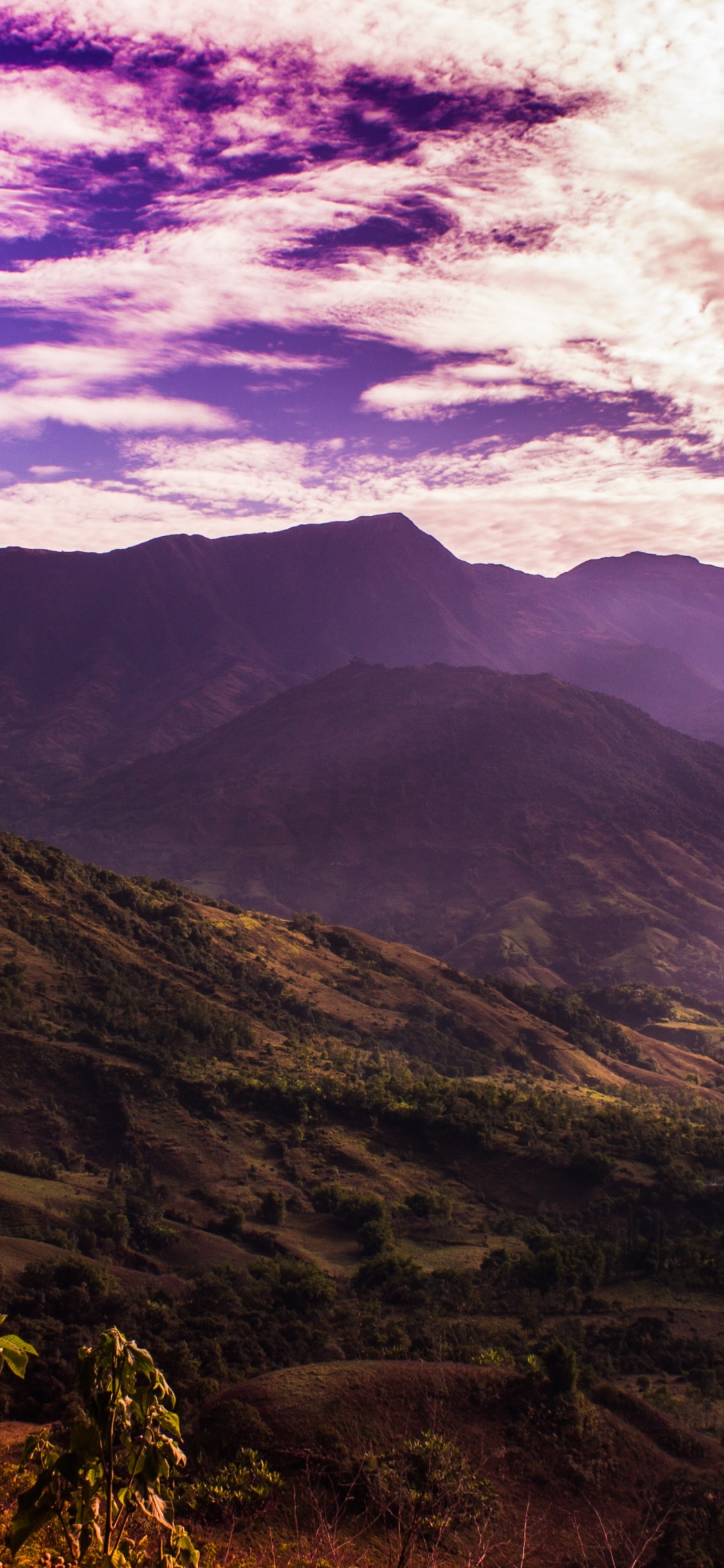 Обои гора, горный хребет, горный рельеф, нагорье, природа в разрешении 1125x2436