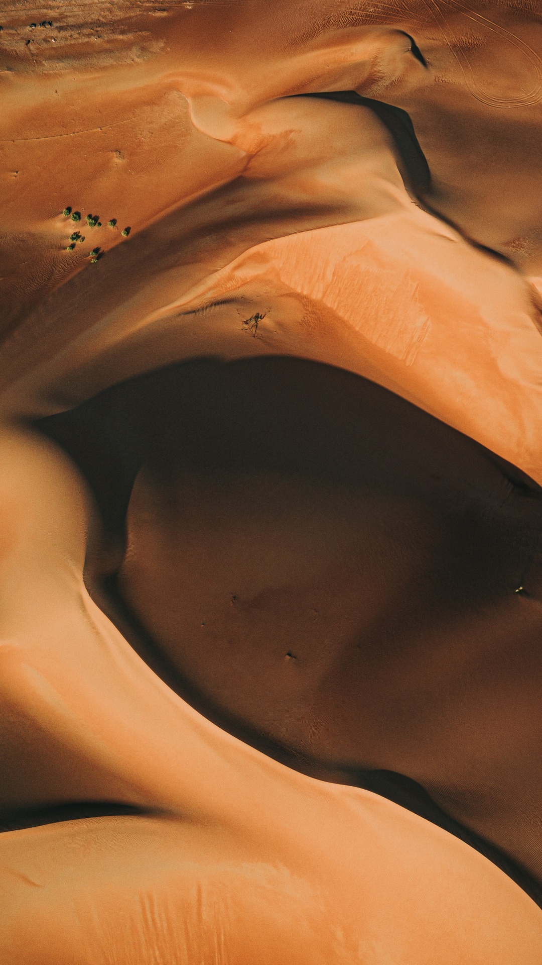 Обои эрг, десерт, Апельсин, эолийские рельефы, песок в разрешении 1080x1920