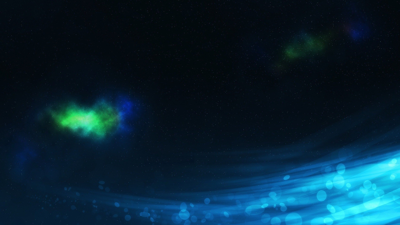 Обои ночь, Аврора, космическое пространство, туманность, атмосфера земли в разрешении 1280x720