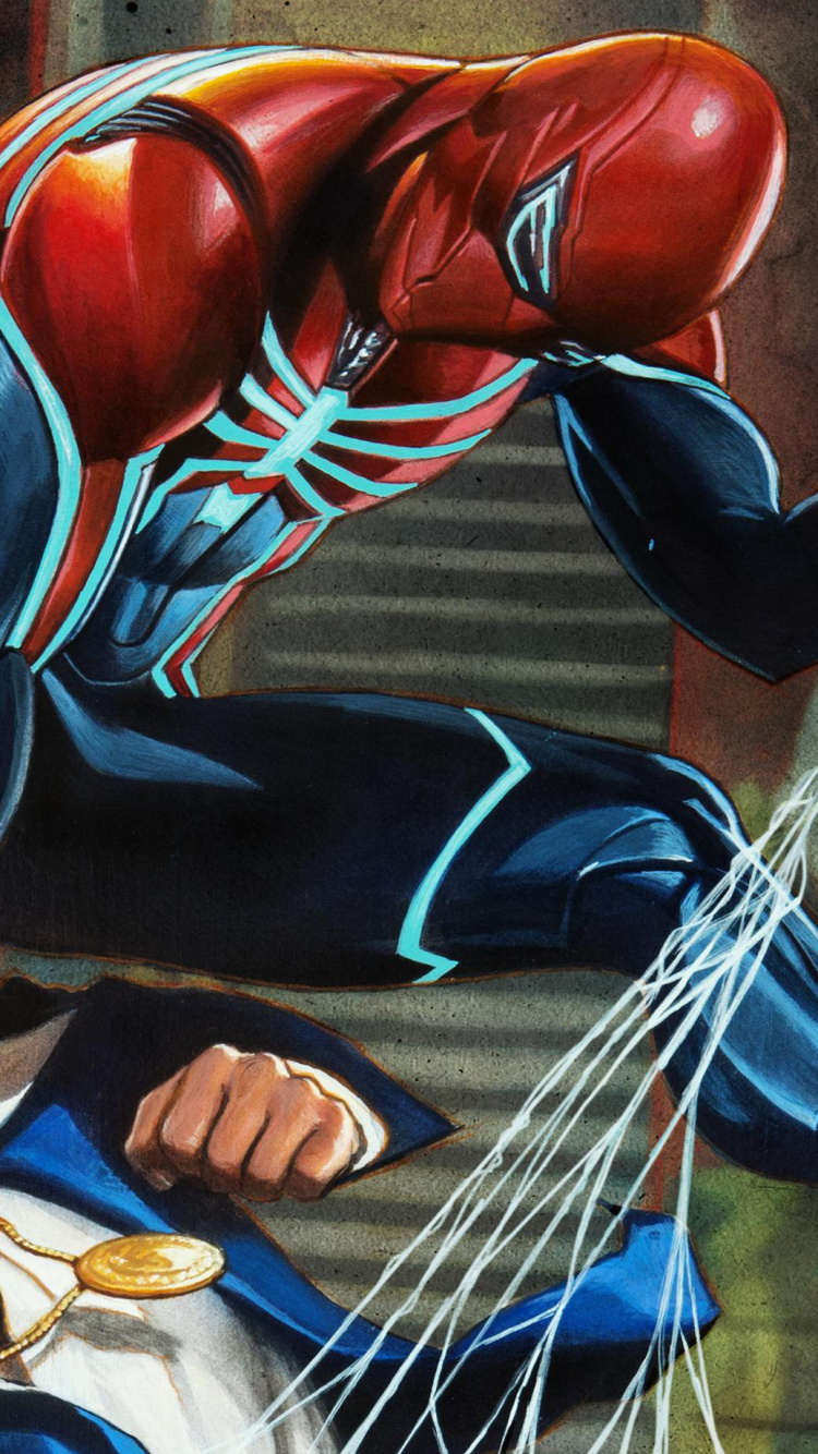 Обои Человек-паук дерном войн, человек-паук, Фелиция Харди, Insomniac Games, молот в разрешении 750x1334