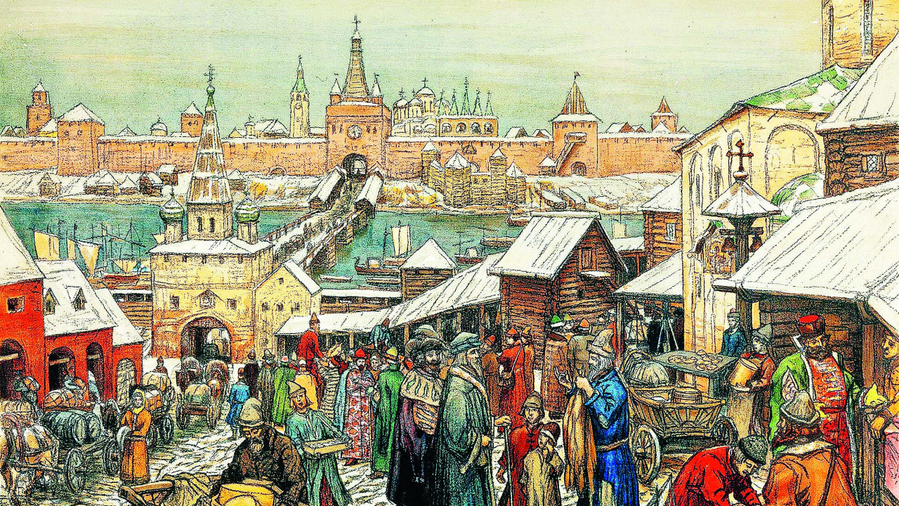 Обои средневековье, Великом Новгороде, Новгородская Республика, торговля, история в разрешении 1280x720