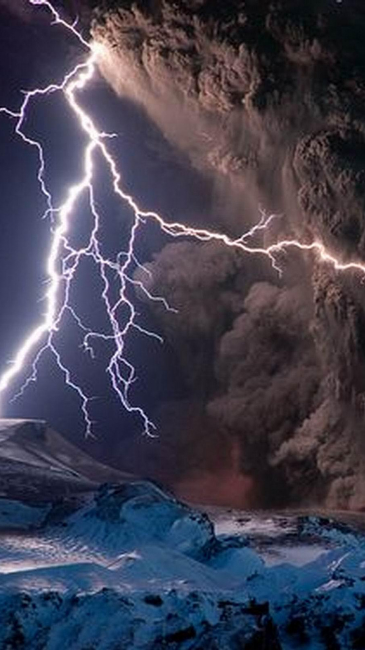 Обои погода, молния, буря, Гроза, облако в разрешении 750x1334