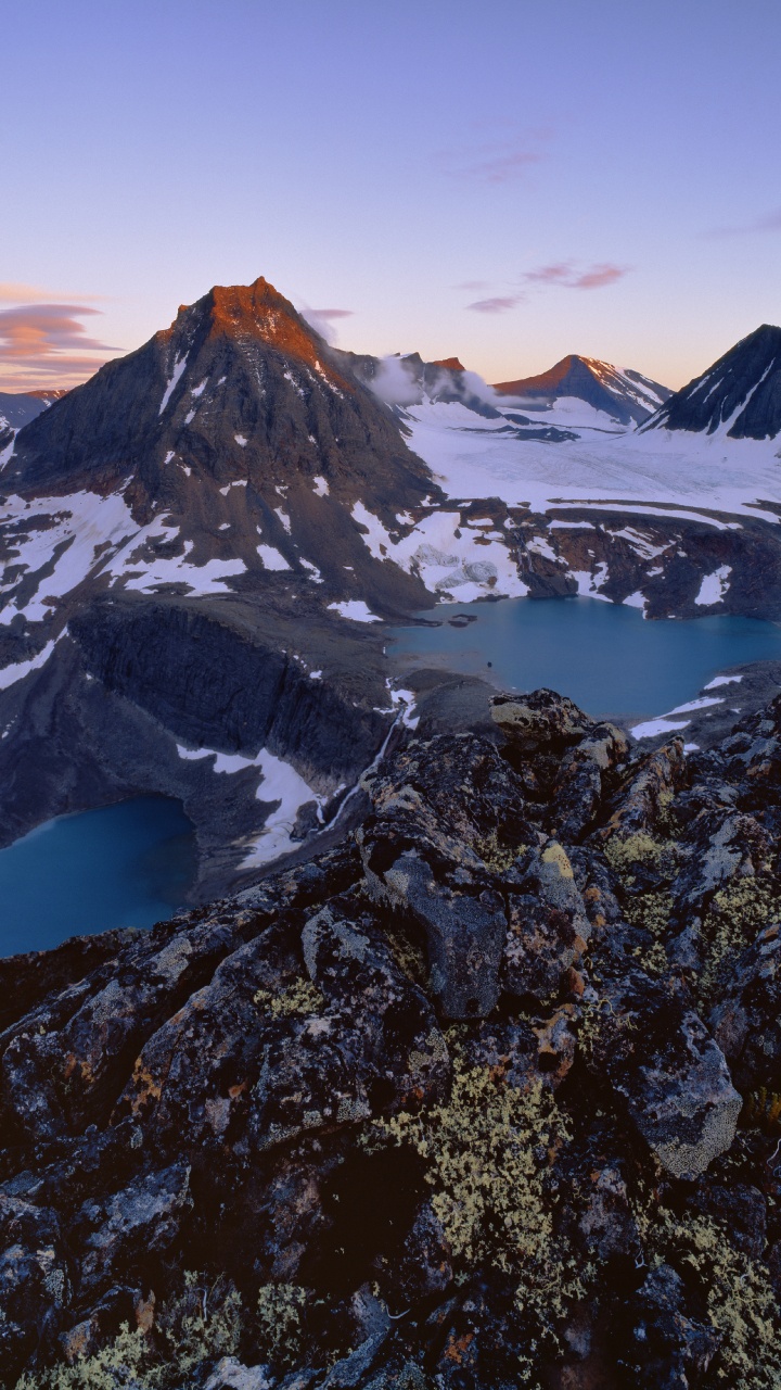 Обои Кебнекайсе, горный рельеф, гора, горный хребет, природа в разрешении 720x1280