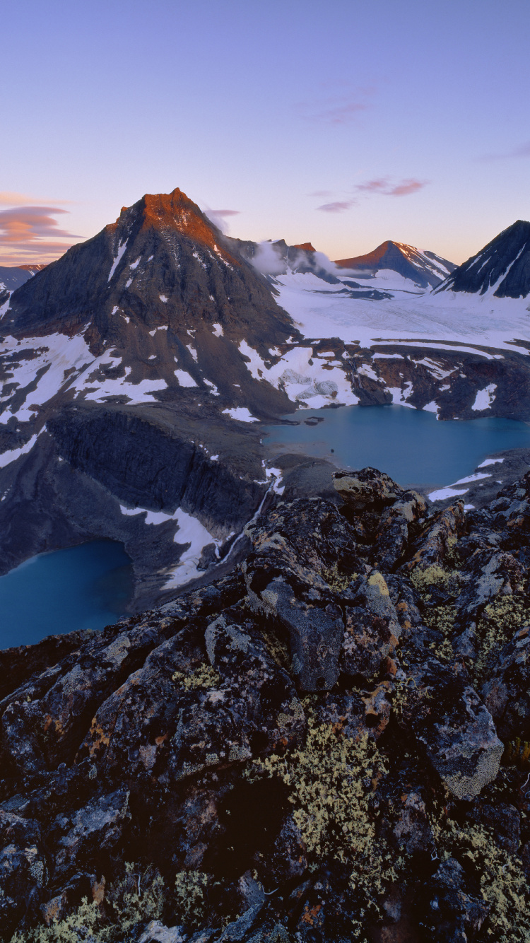 Обои Кебнекайсе, горный рельеф, гора, горный хребет, природа в разрешении 750x1334