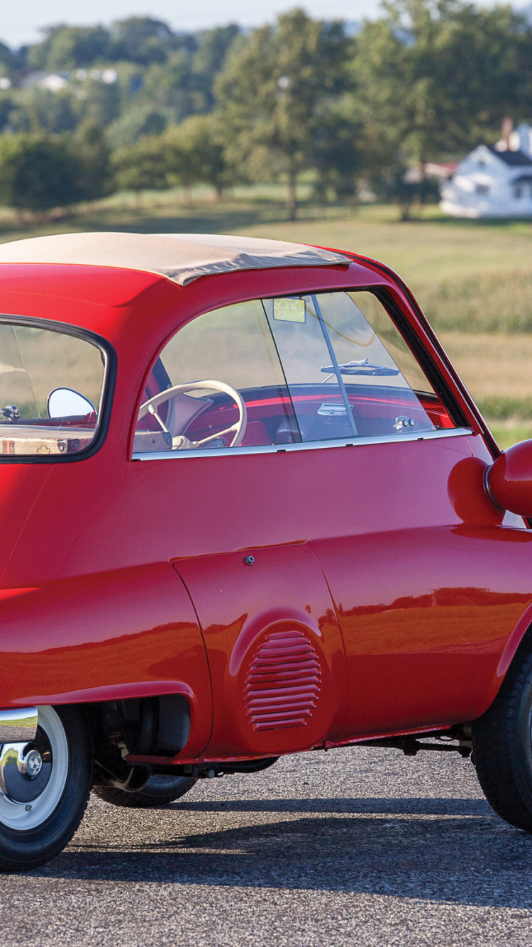 Обои старинный автомобиль, Изетта, авто, классический автомобиль, городской автомобиль в разрешении 750x1334