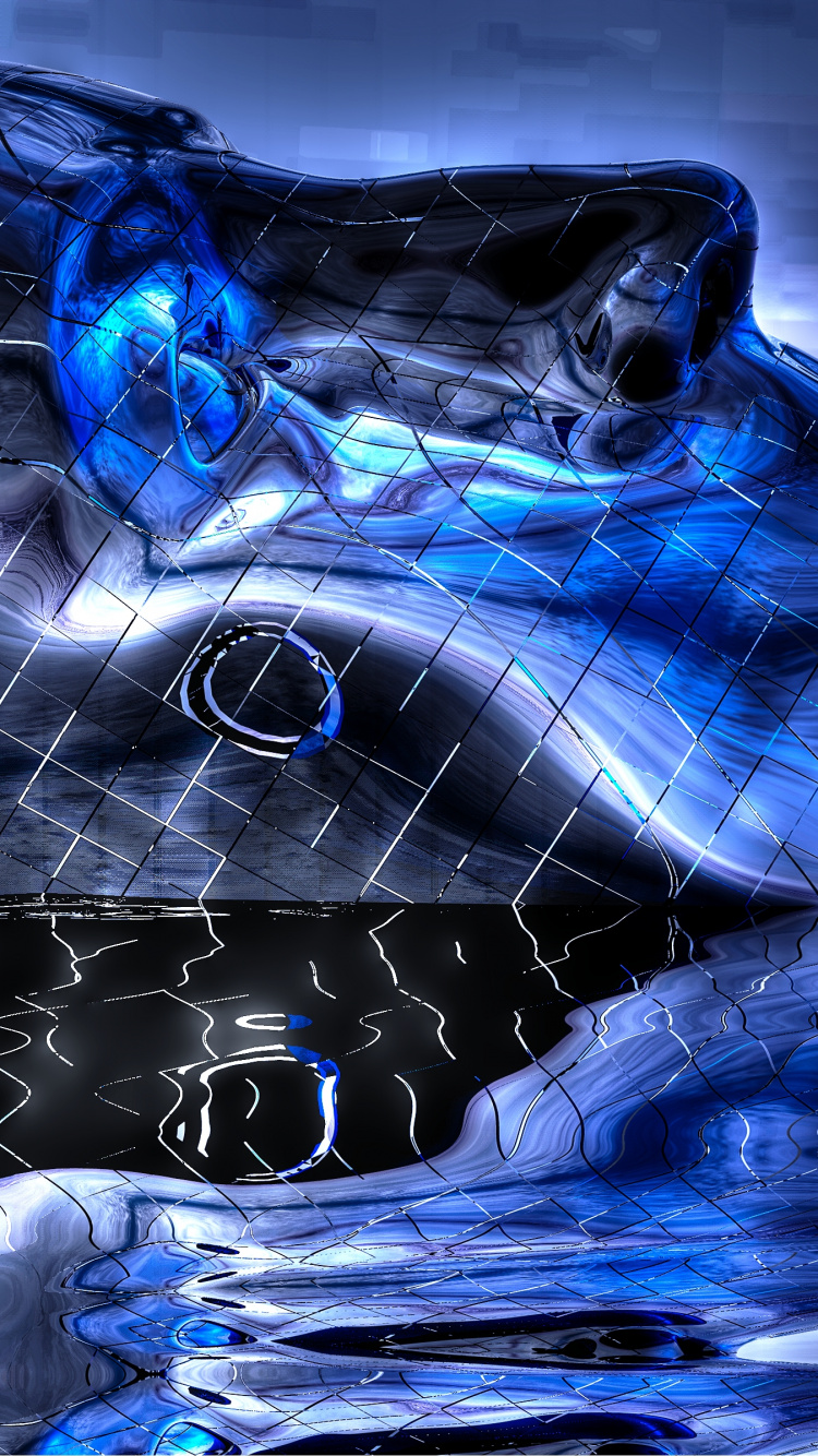 Обои Хэппи хардкор, вода, синий, электрик, пасть в разрешении 750x1334