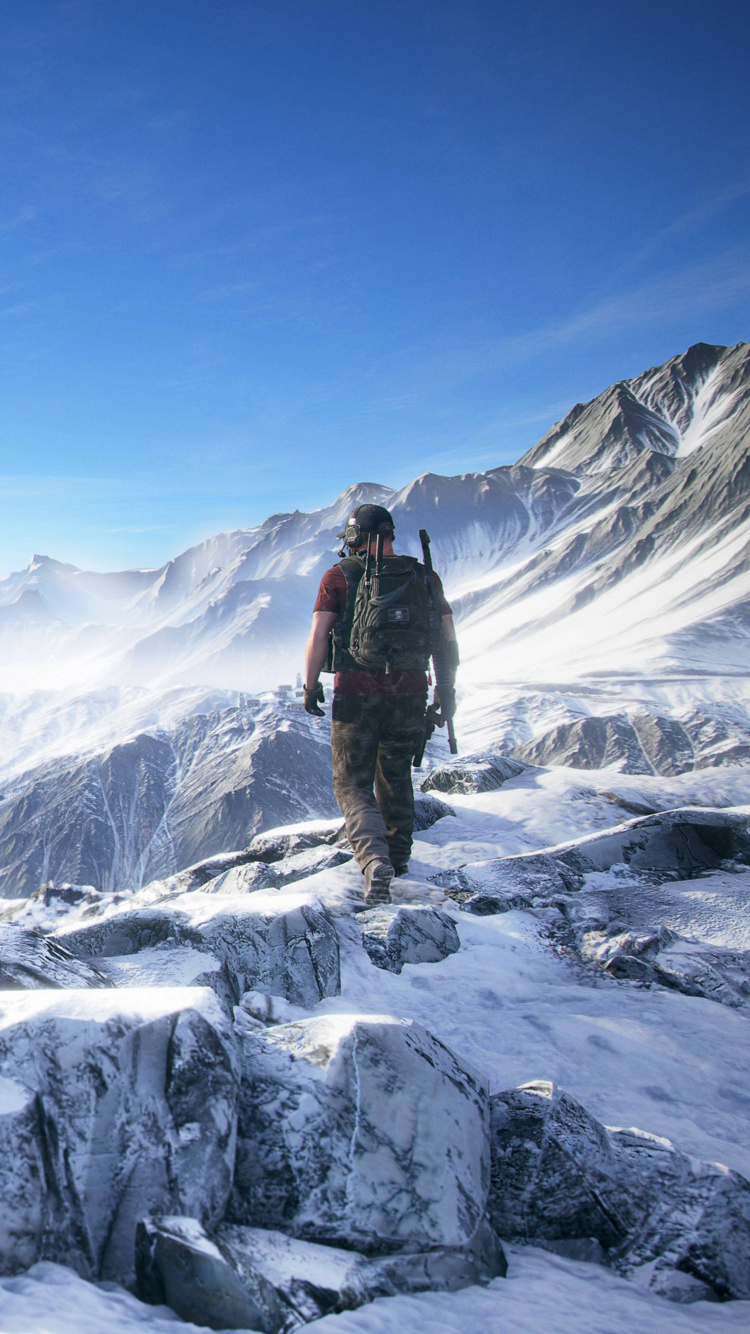 Обои tom clancys ghost recon wildlands, tom clancys ghost recon, ubisoft, тактический шутер, шутер в разрешении 750x1334