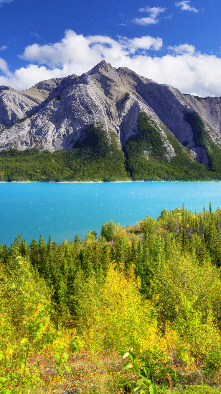 Обои банфф, Озеро Авраам, моренное озеро, озеро Луиза, озеро в разрешении 750x1334