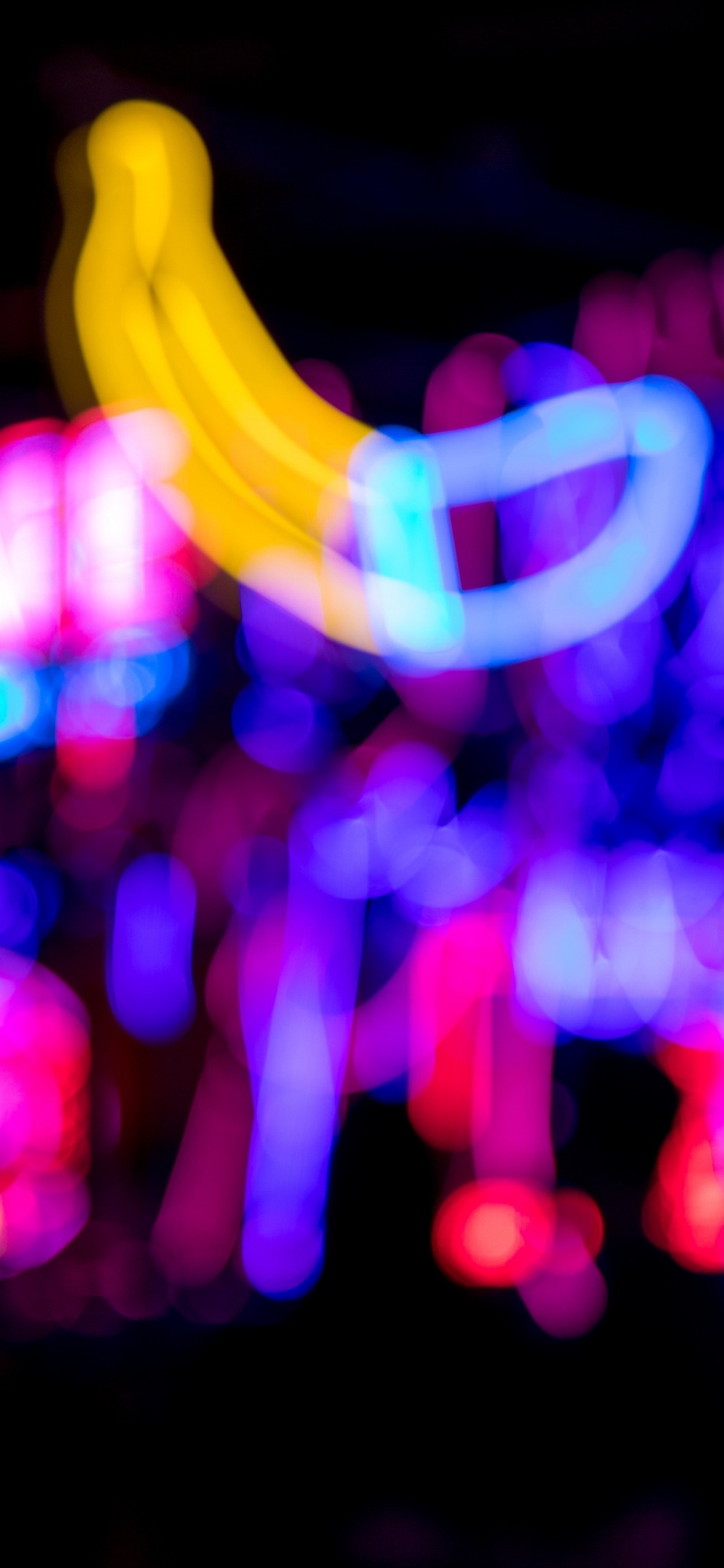 Обои свет, красочность, пурпур, Фиолетовый, газ в разрешении 1242x2688