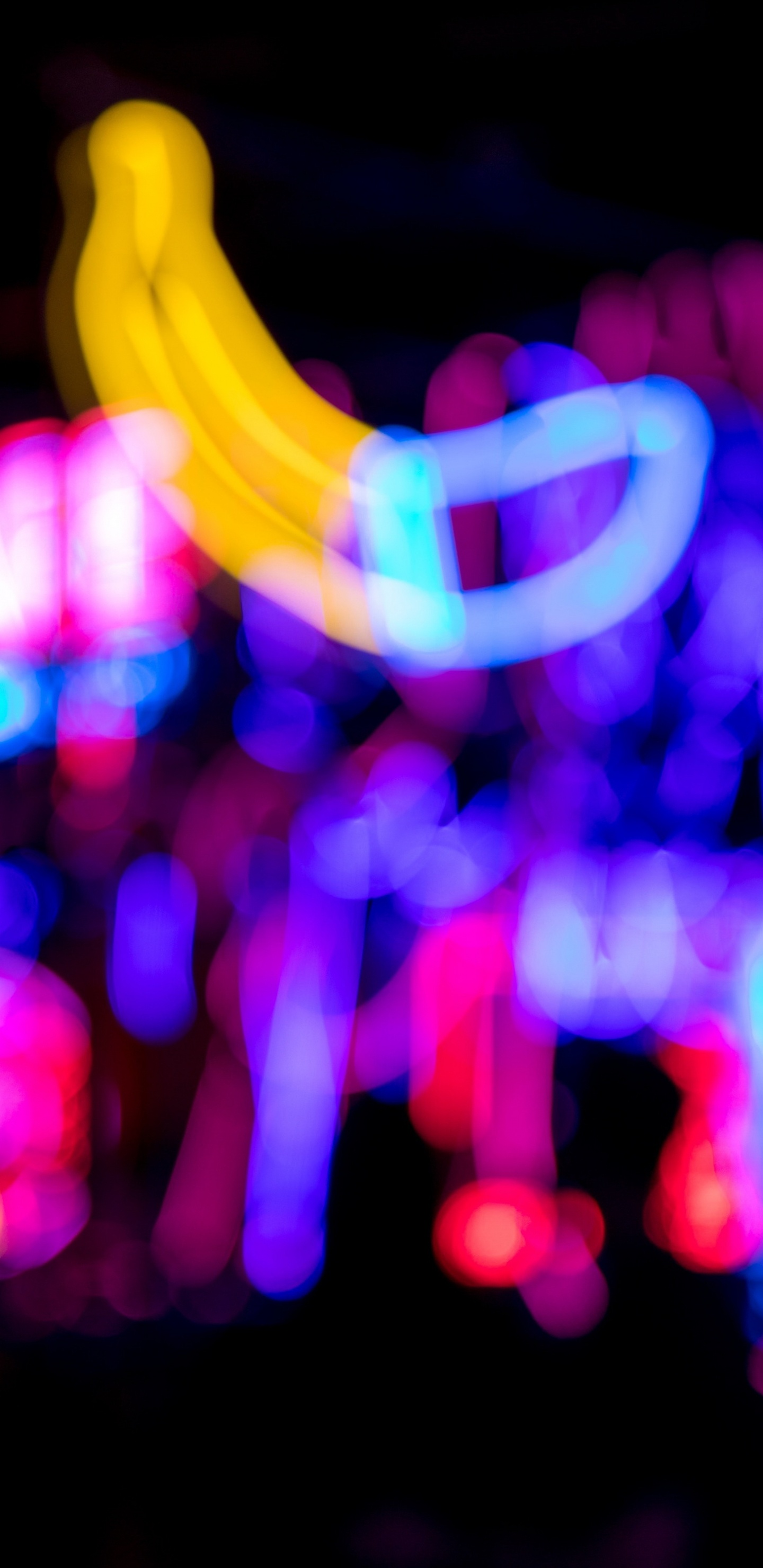 Обои свет, красочность, пурпур, Фиолетовый, газ в разрешении 1440x2960