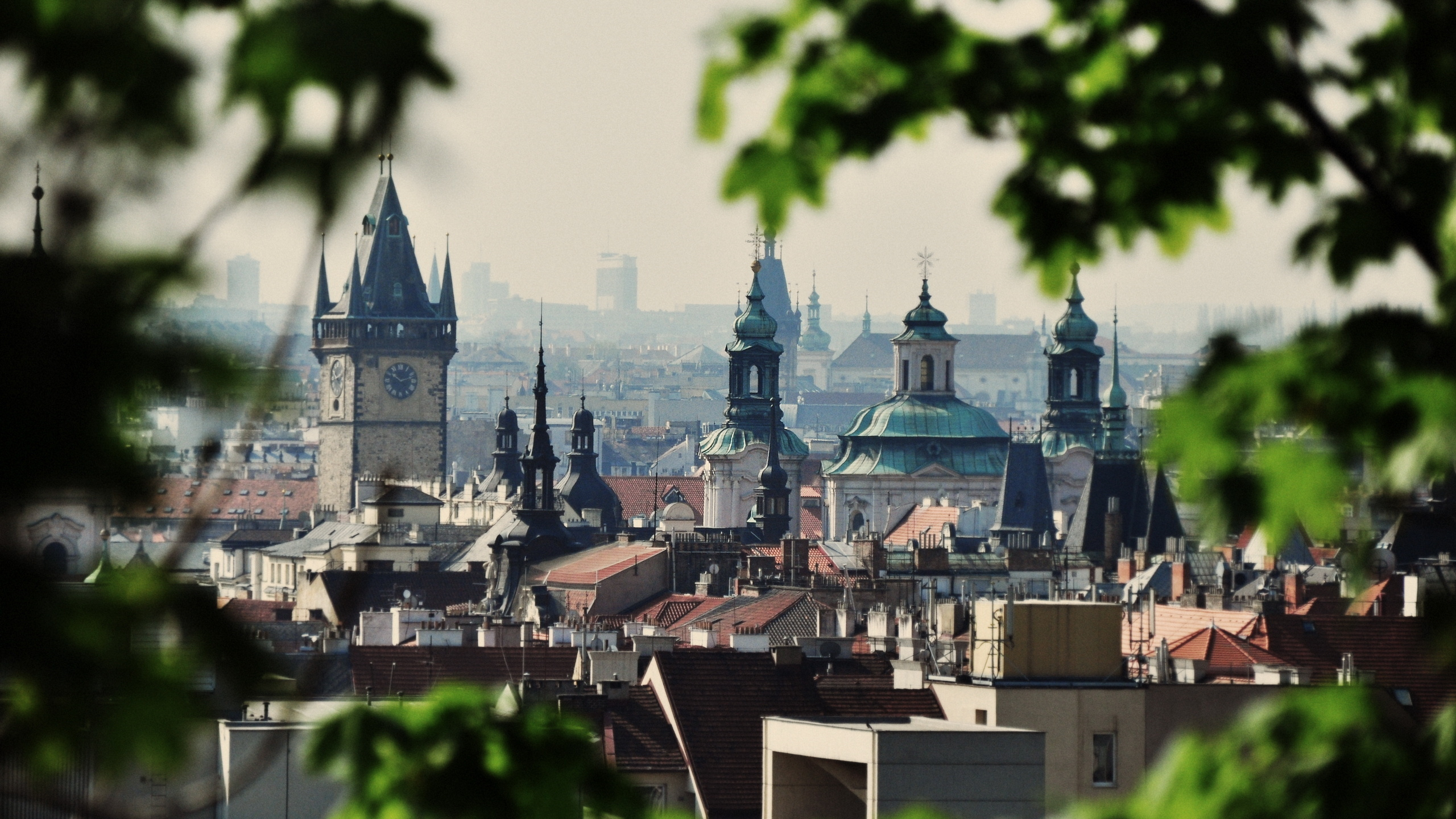 Обои Прага, ориентир, город, городской район, городок в разрешении 2560x1440
