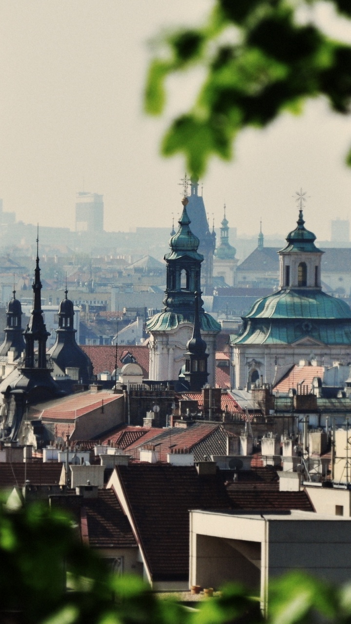 Обои Прага, ориентир, город, городской район, городок в разрешении 720x1280