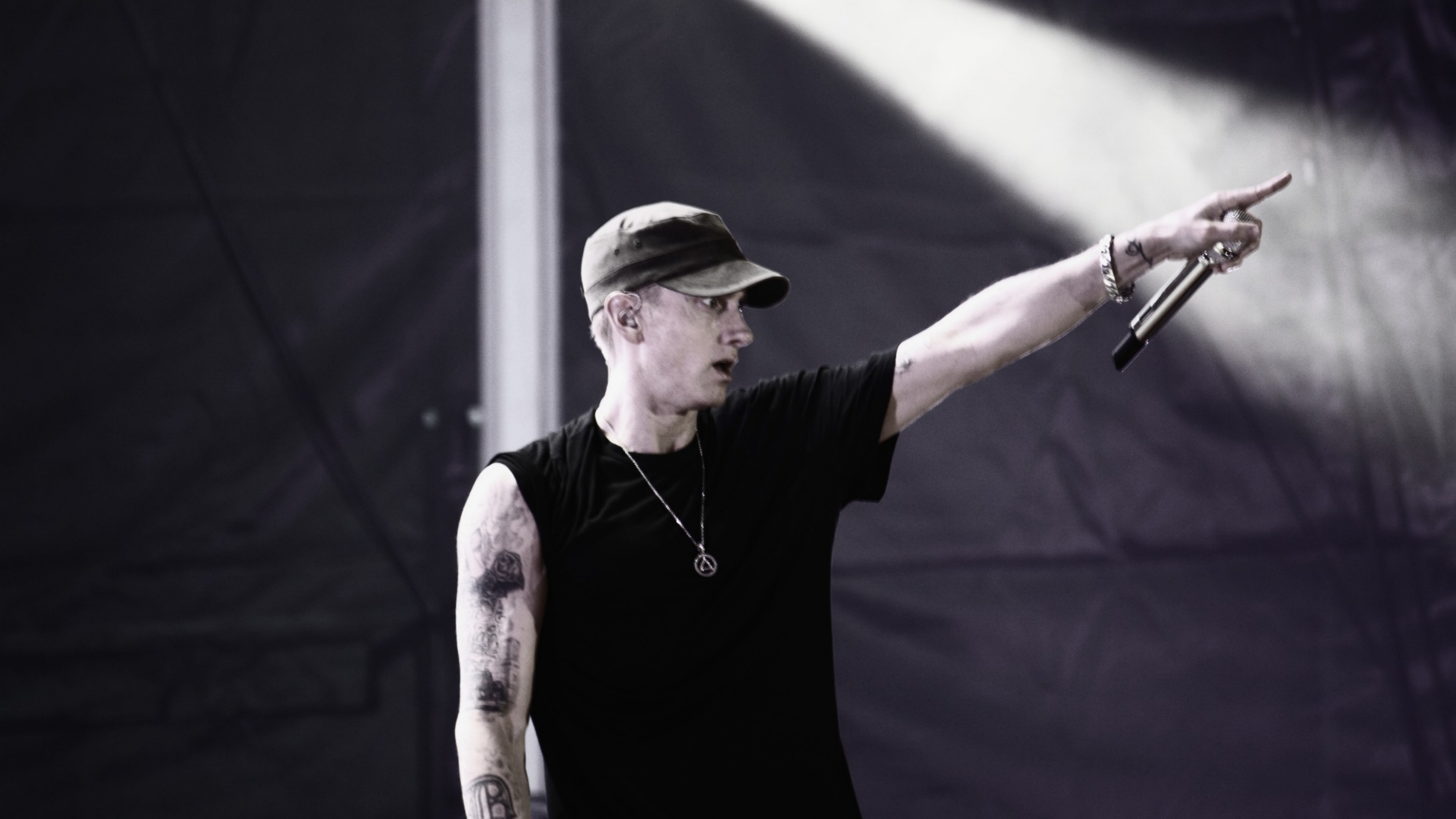 Обои eminem, бесплатно, Представление, театральное искусство, музыкант в разрешении 3840x2160
