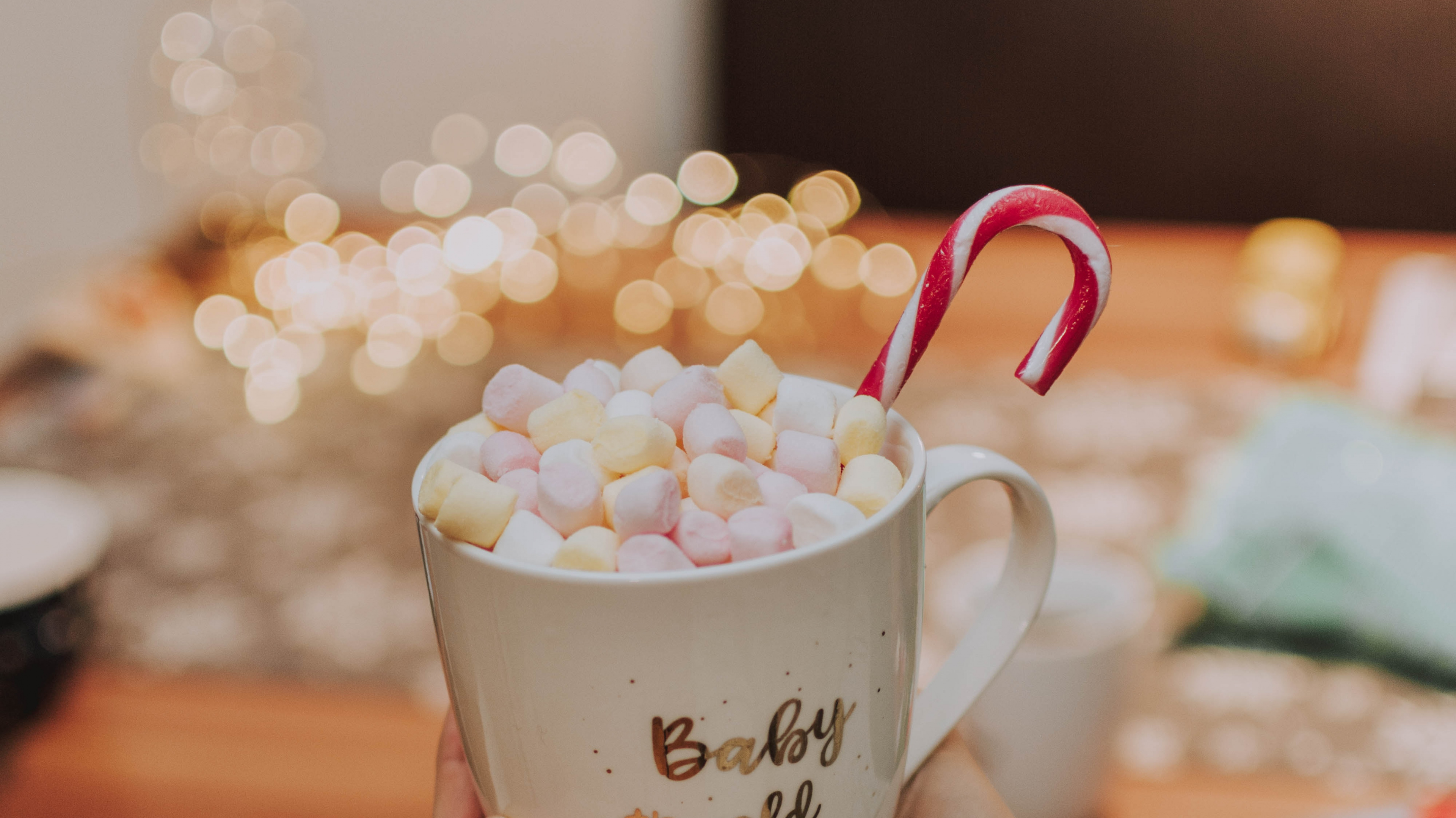 Обои кружка, кофейная чашка, кофе, пища, розовый в разрешении 3840x2160