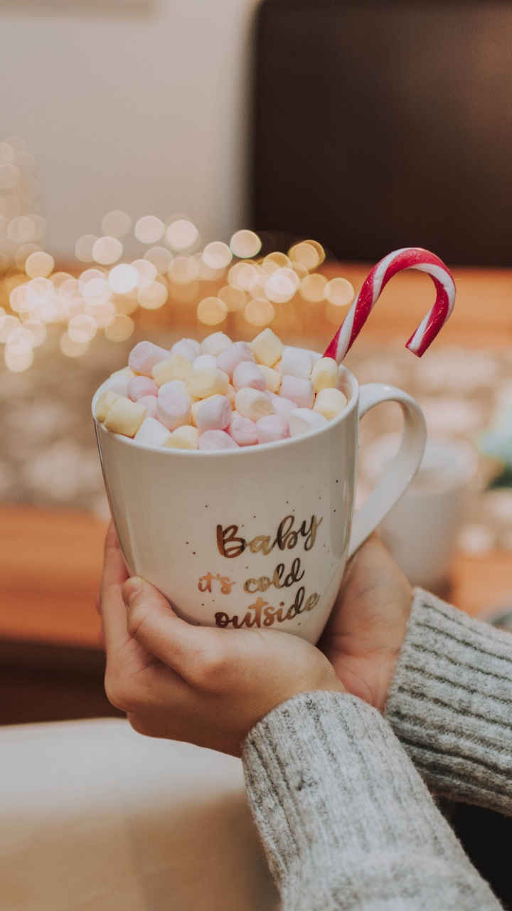 Обои кружка, кофейная чашка, кофе, пища, розовый в разрешении 720x1280