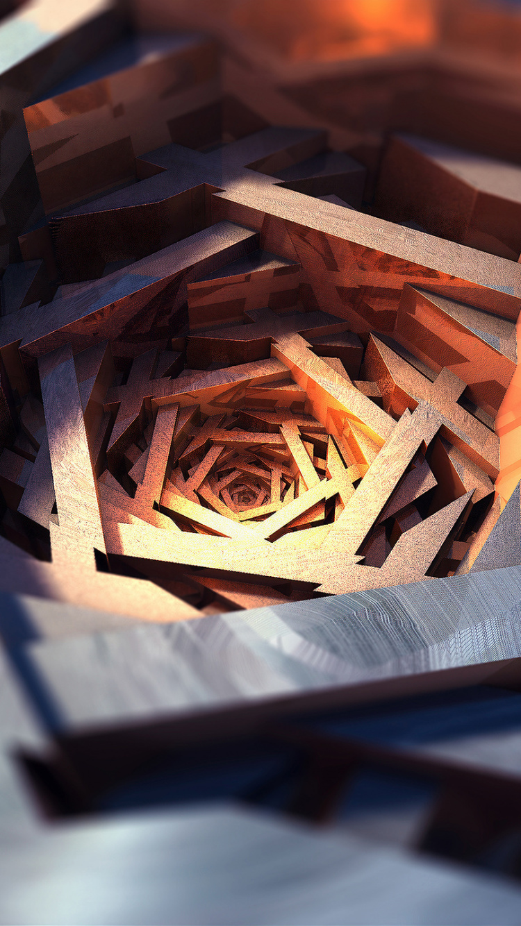 Обои древесина, огонь, тепло в разрешении 750x1334