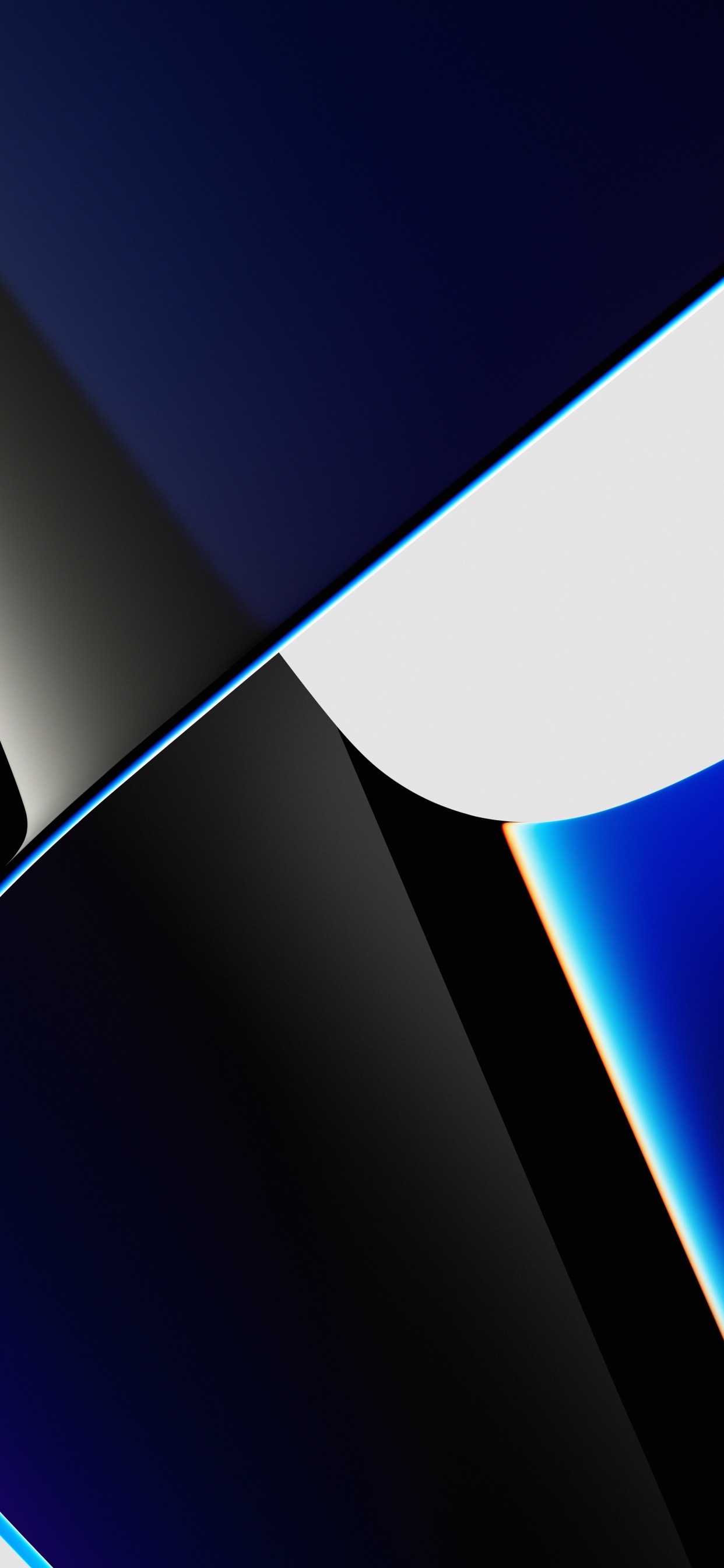 Обои New 2021 MacBook Pro (Chroma-Blu) Оригинальные обои в Ultra HD в разрешении 1242x2688