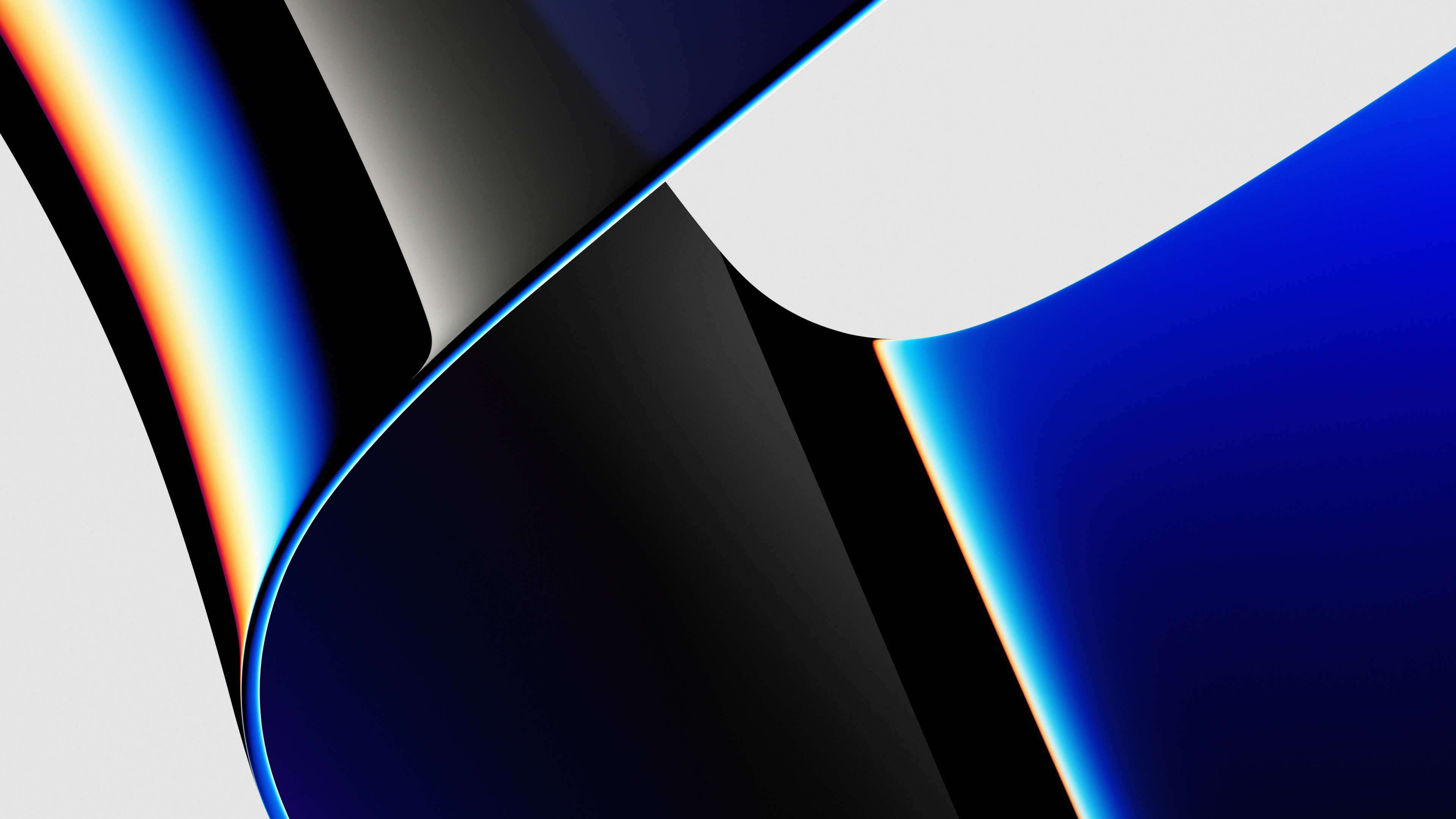 Обои New 2021 MacBook Pro (Chroma-Blu) Оригинальные обои в Ultra HD в разрешении 3840x2160