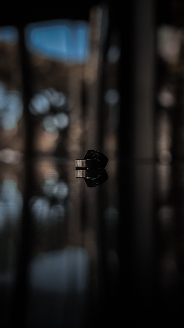 Обои подарок, растение, крупный план, черный, черный и белый в разрешении 720x1280