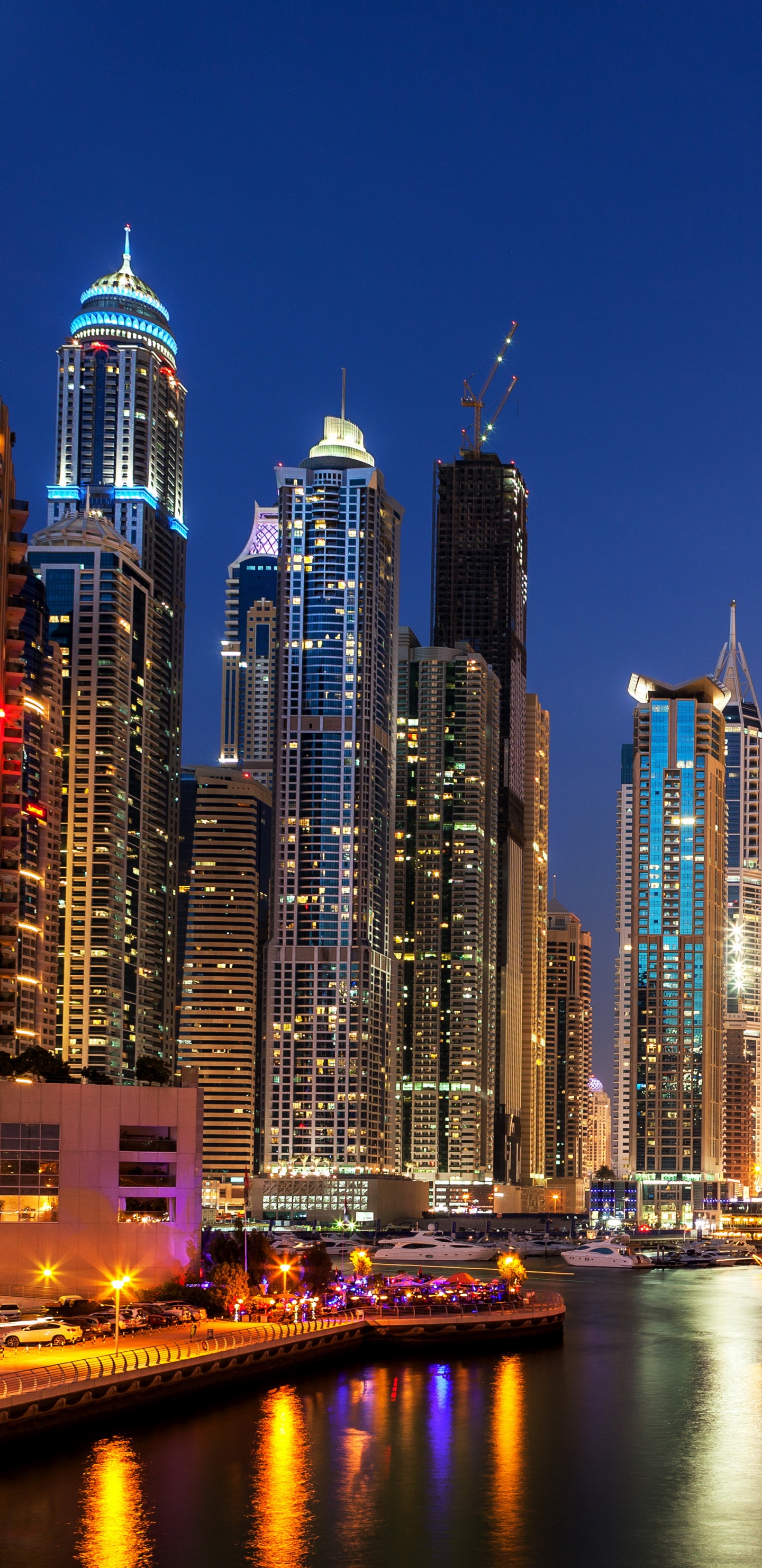 Обои город, городской пейзаж, метрополия, городской район, линия горизонта в разрешении 1440x2960