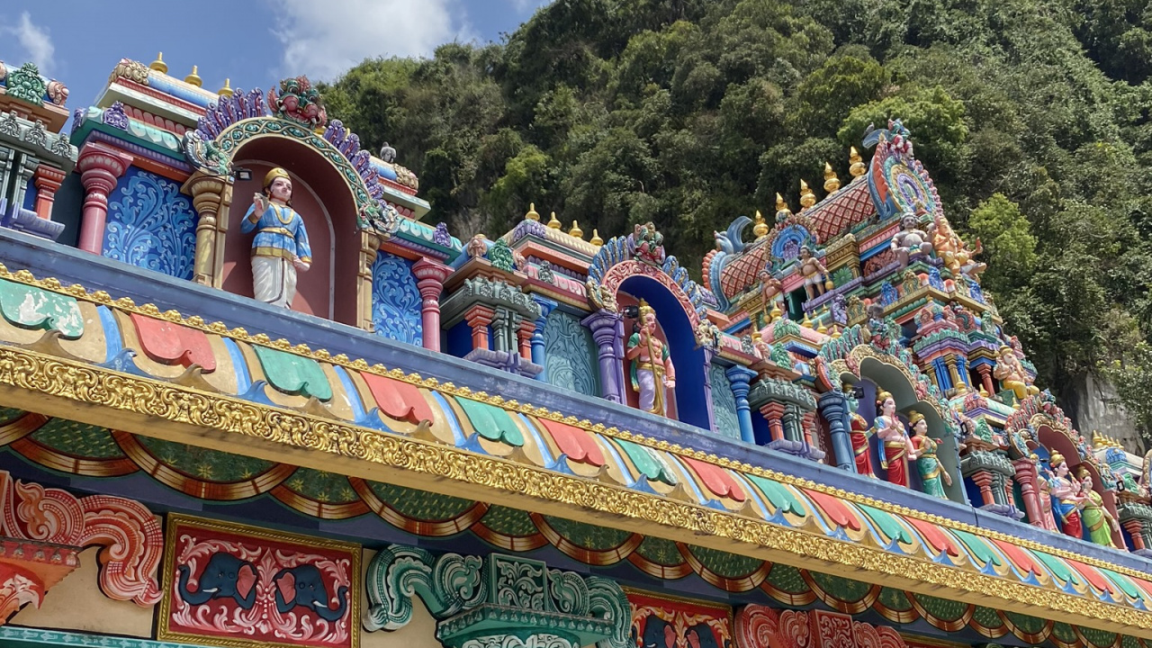 Обои китайская архитектура, туризм, архитектура, ориентир, храм в разрешении 1280x720