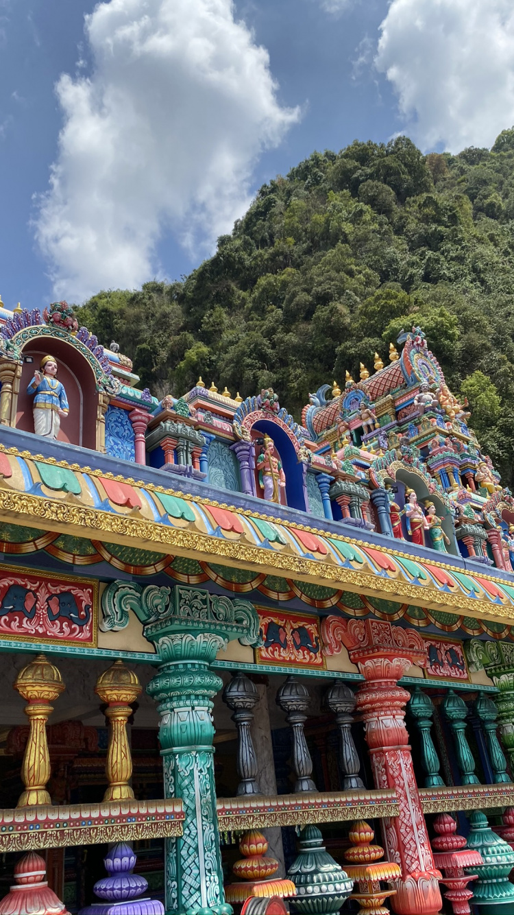 Обои китайская архитектура, туризм, архитектура, ориентир, храм в разрешении 750x1334