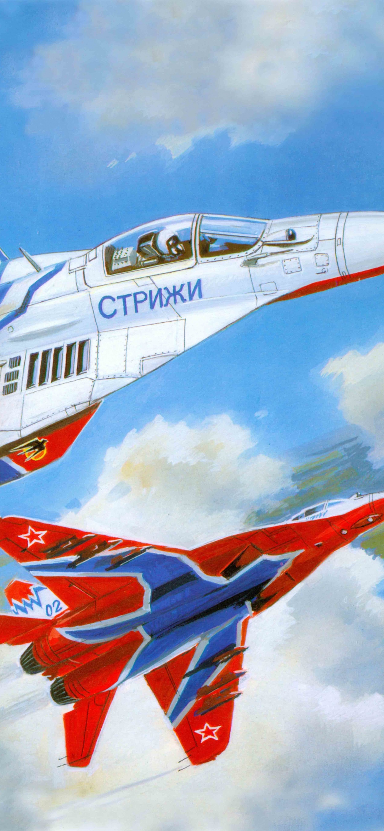 Обои самолеты, самолет, авиация, истребительная авиация, военный самолет в разрешении 1242x2688