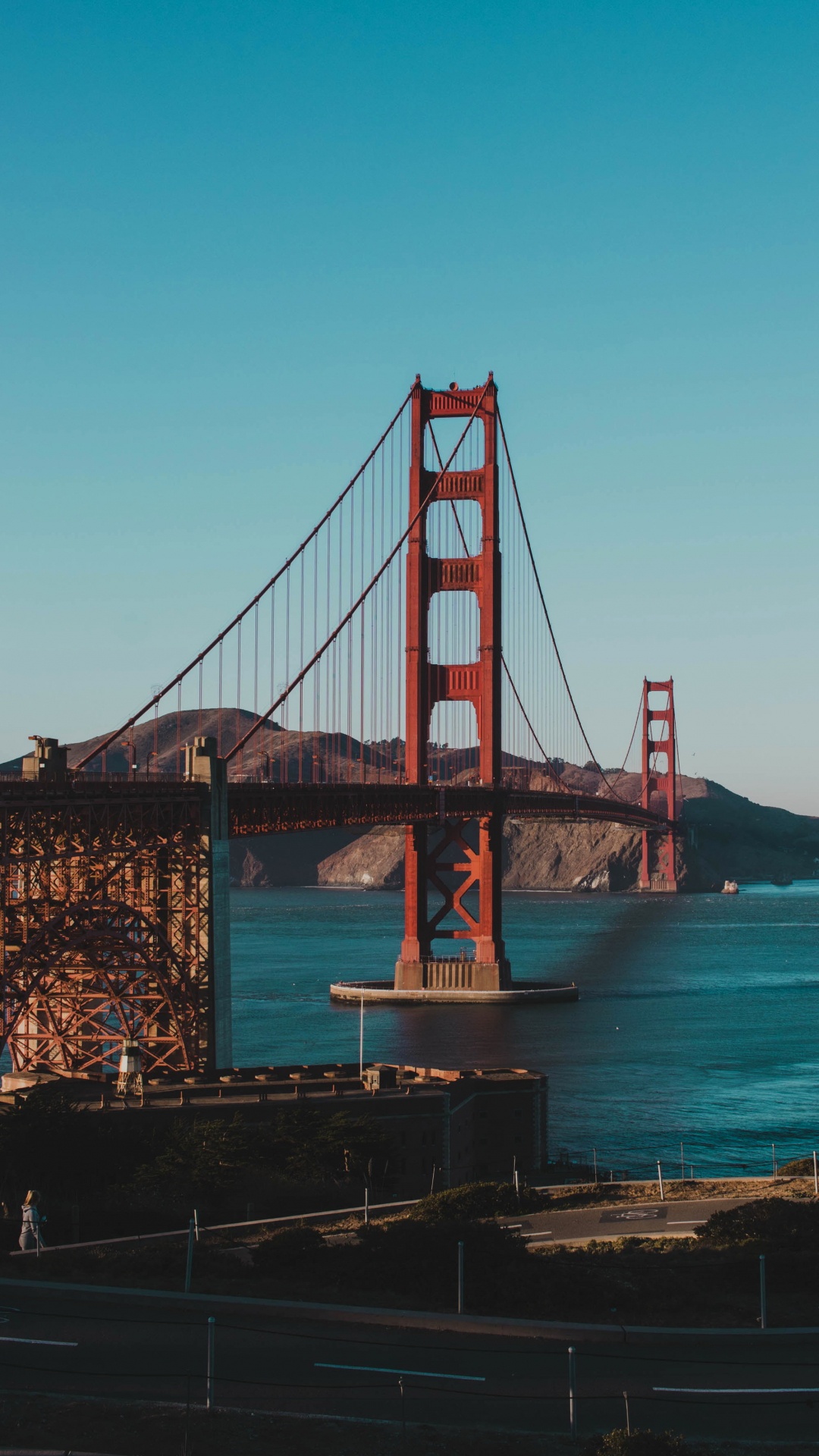 Обои мост Golden Gate, СанФранциско, подвесной мост, Бруклинский мост в разрешении 1080x1920