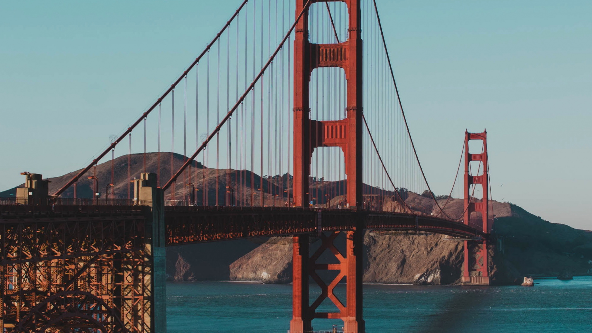 Обои мост Golden Gate, СанФранциско, подвесной мост, Бруклинский мост в разрешении 1920x1080