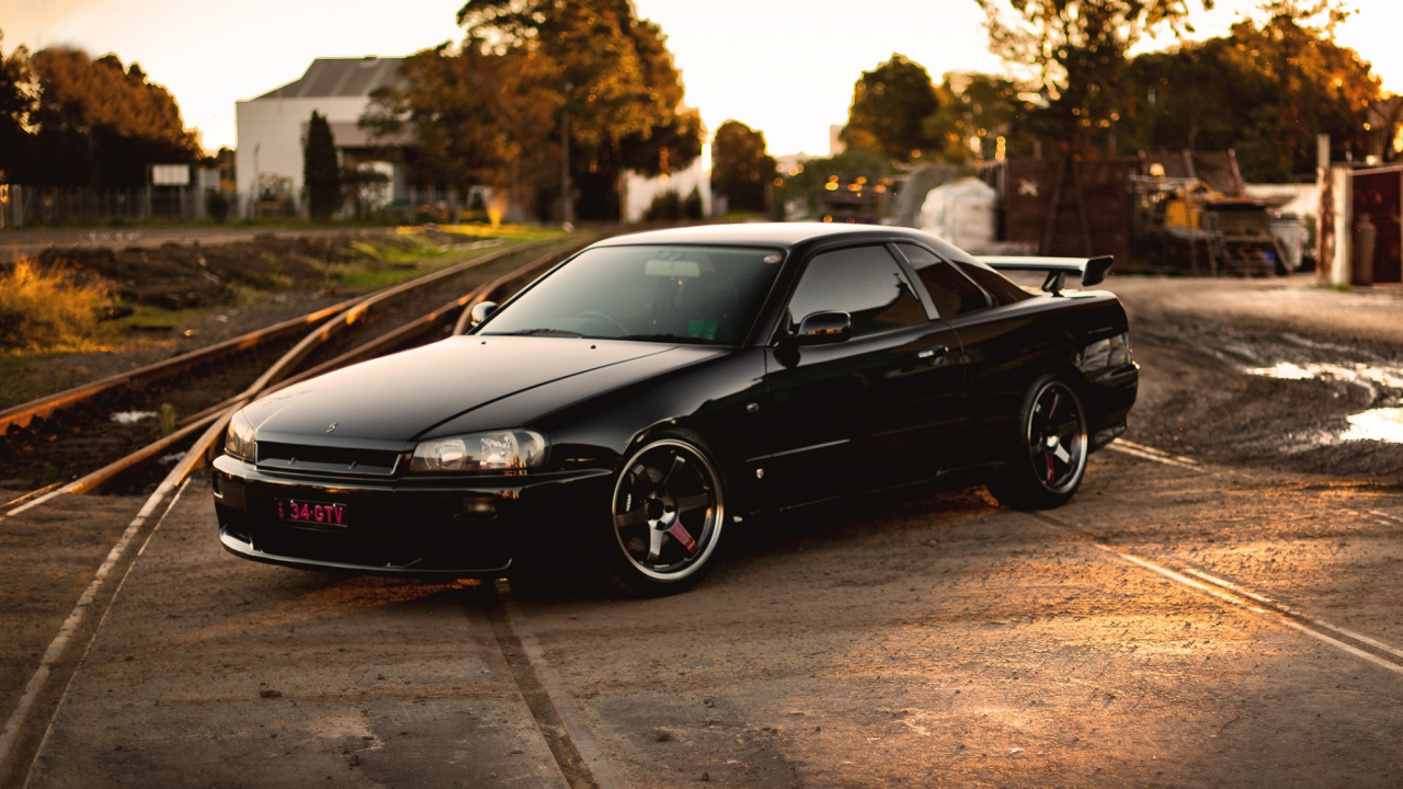 Обои Ниссан, авто, спорткар, обод, колесо в разрешении 1280x720