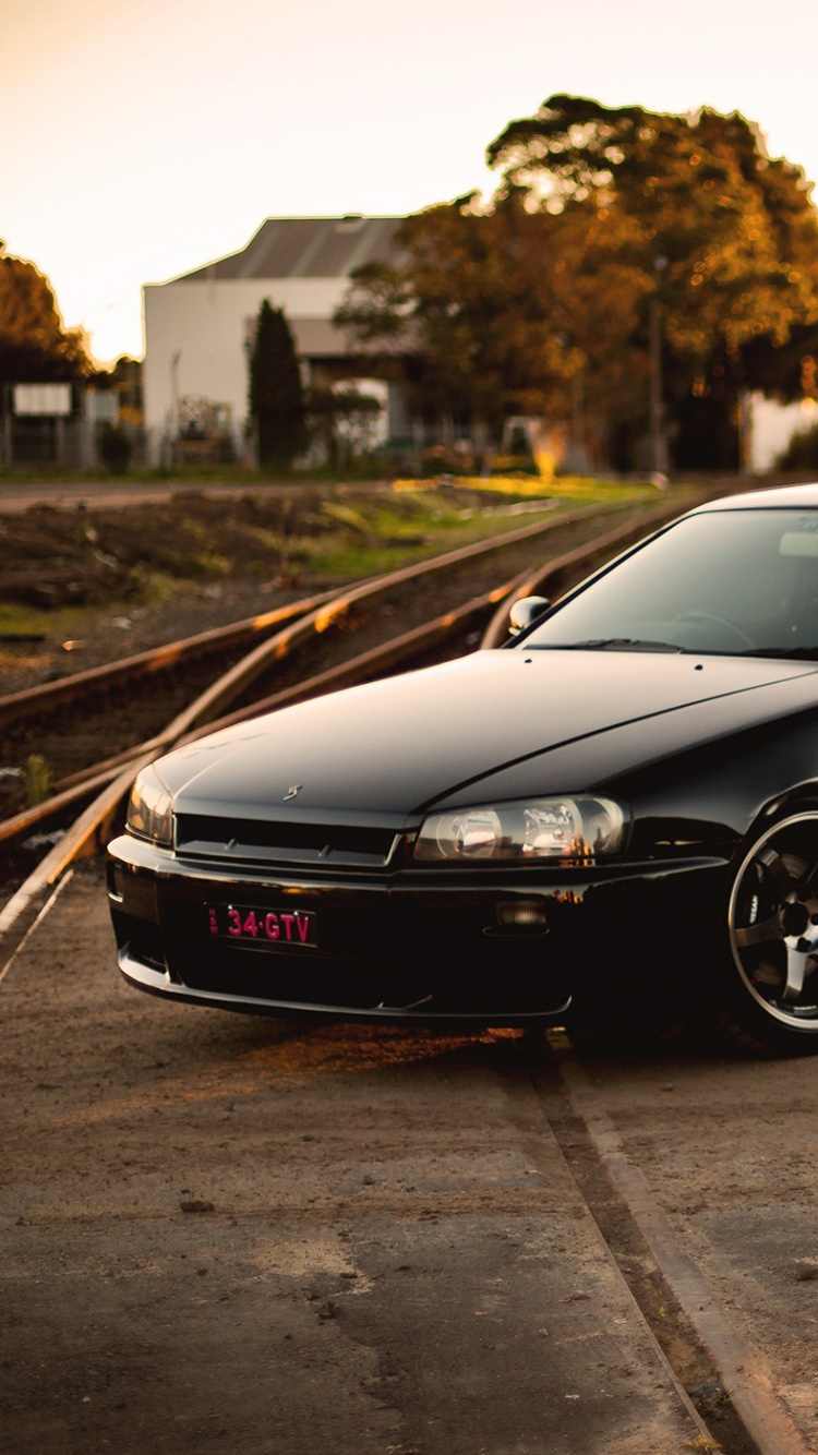 Обои Ниссан, авто, спорткар, обод, колесо в разрешении 750x1334