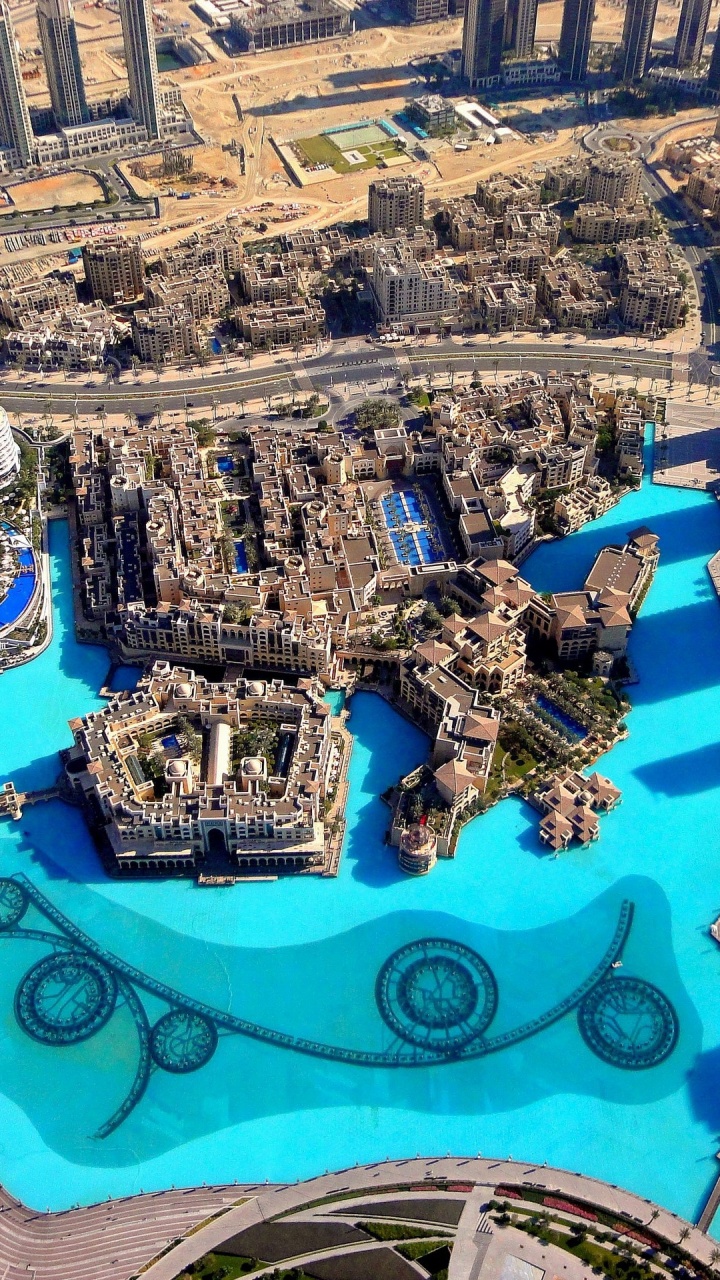 Обои Бурдж Халифа, вышка, небоскреб, ориентир, город в разрешении 720x1280