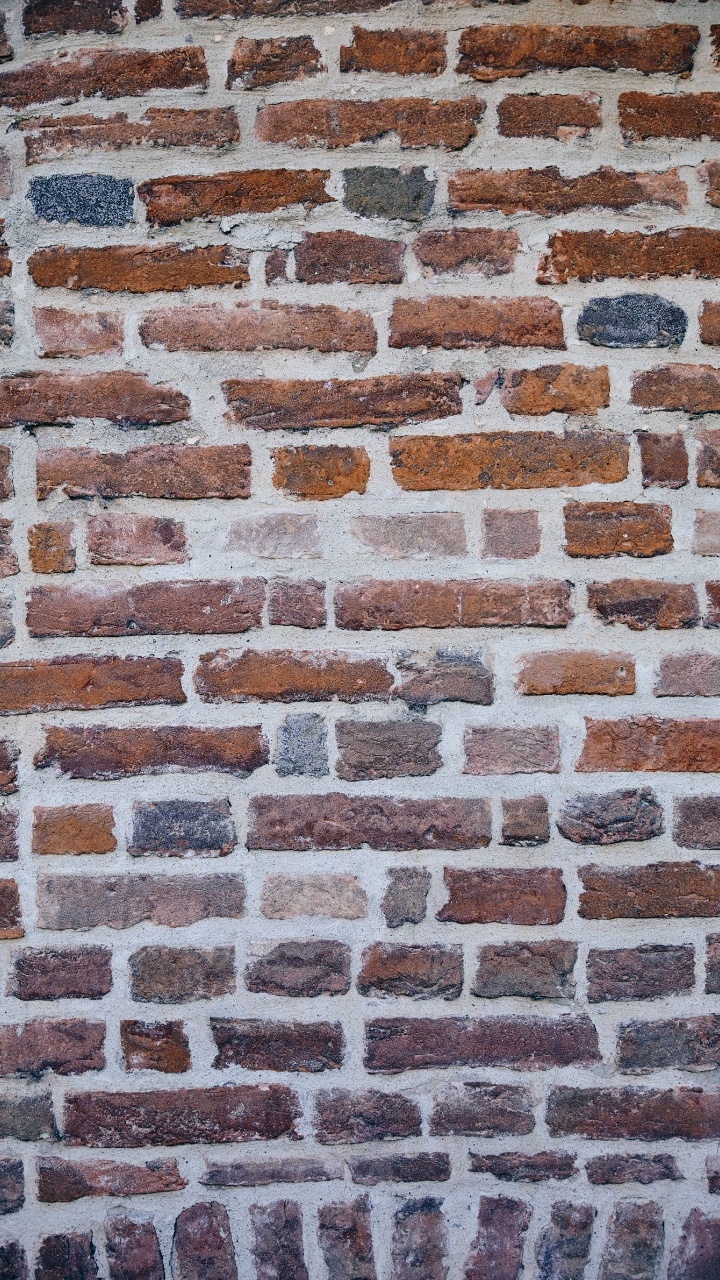 Обои кирпич, кирпичная кладка, стена, каменная стена, каменщик в разрешении 720x1280