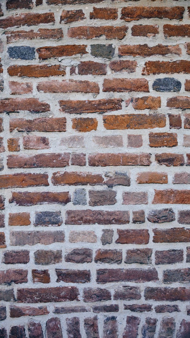 Обои кирпич, кирпичная кладка, стена, каменная стена, каменщик в разрешении 750x1334