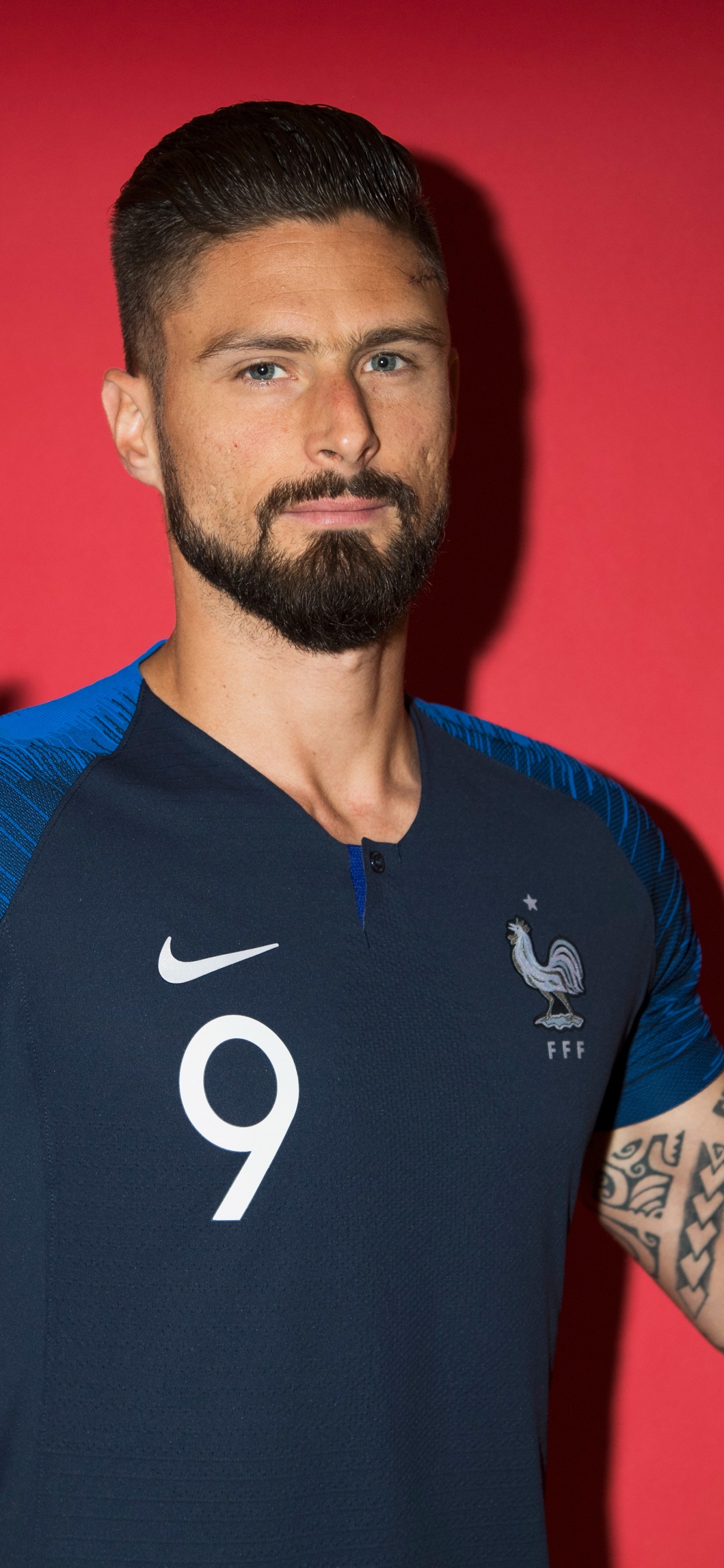 Обои Оливье Жиру, ЧМ 2018, Челси ФК, Арсенал Ф С, форвард в разрешении 1242x2688