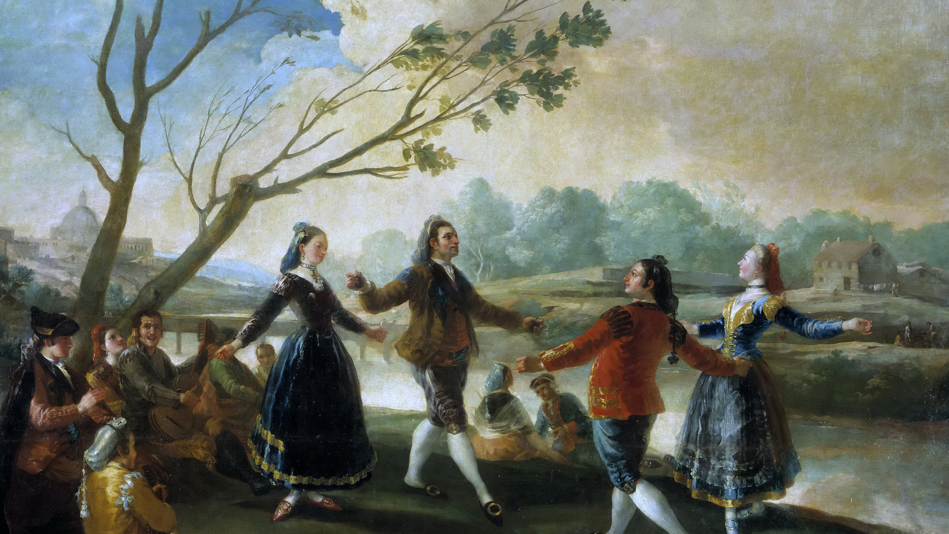 Обои живопись, масляная живопись, визуальное искусство, произведение искусства, художественное произведение в разрешении 1920x1080