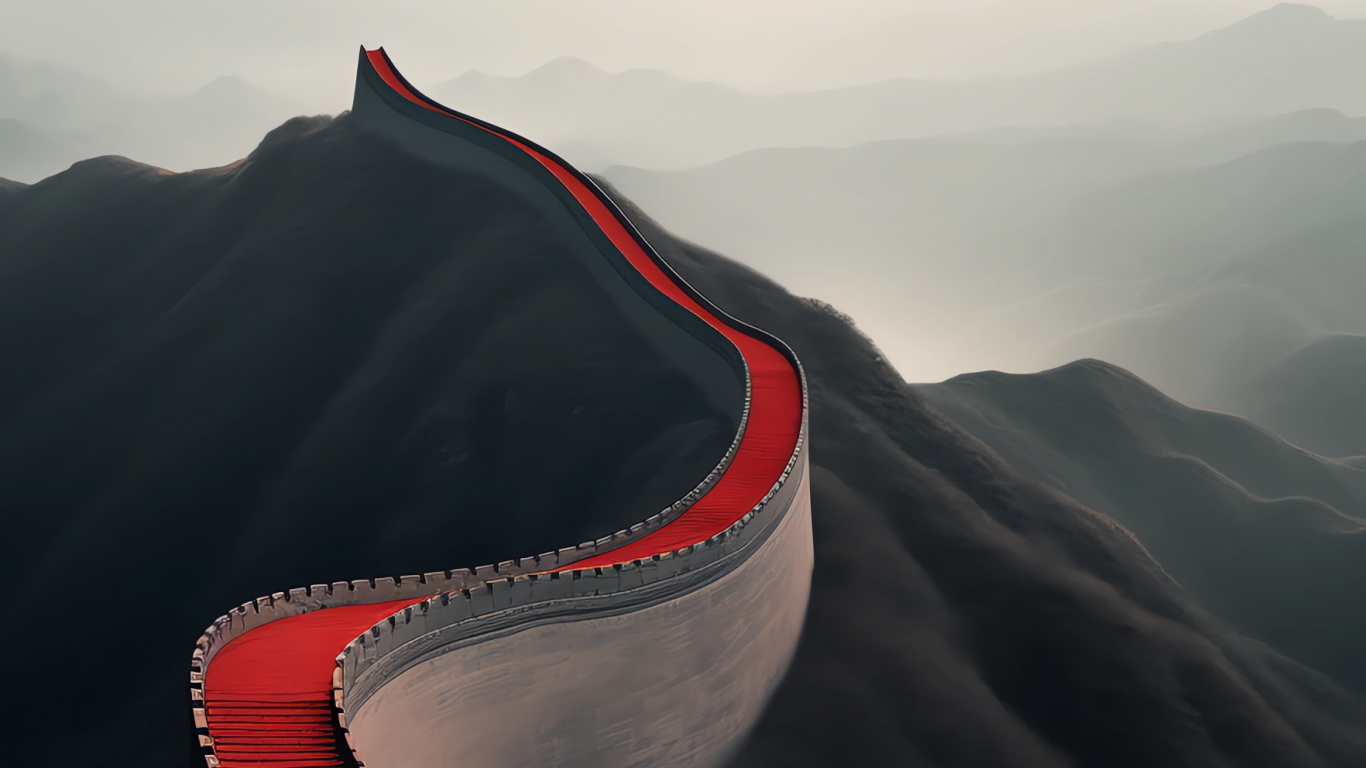 Обои саммит, облако, гора, склон, местность в разрешении 1366x768