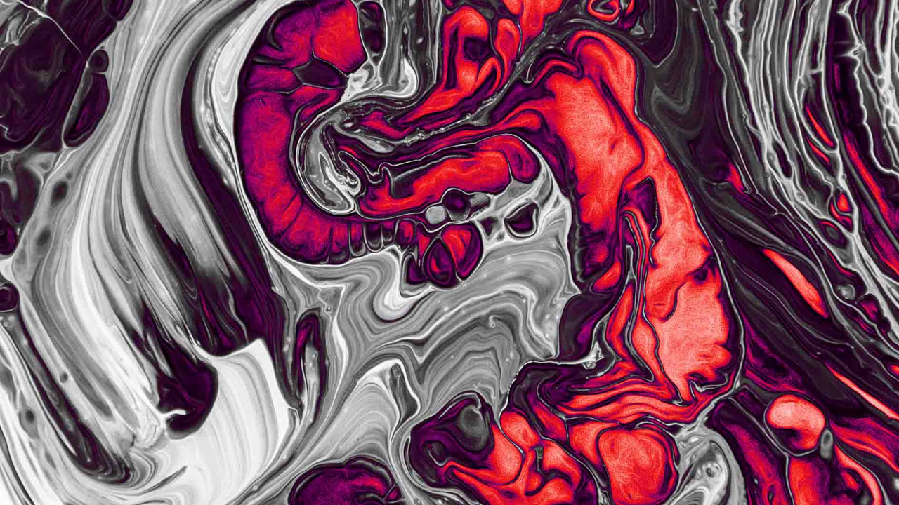 Обои акриловая краска, живопись, постер, визуальное искусство, жидкий в разрешении 1280x720