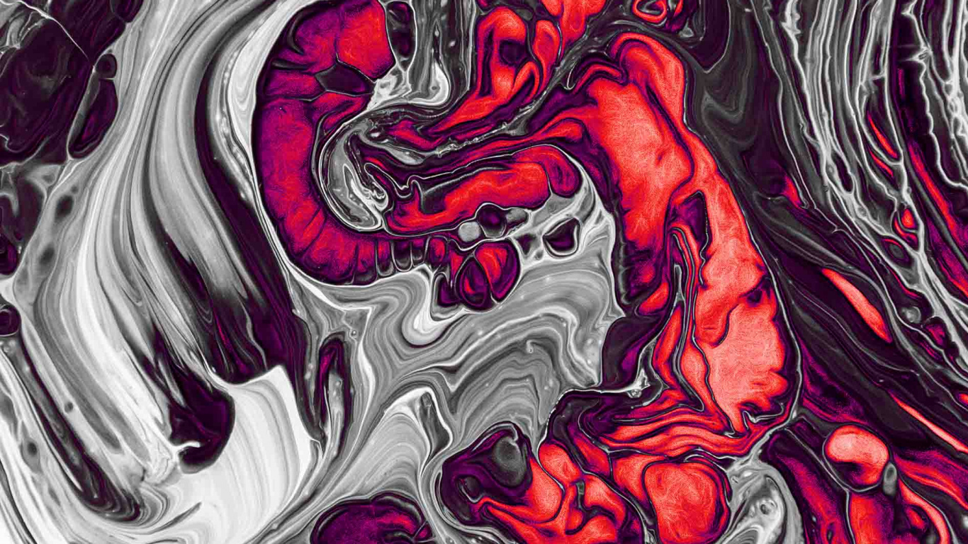 Обои акриловая краска, живопись, постер, визуальное искусство, жидкий в разрешении 1366x768