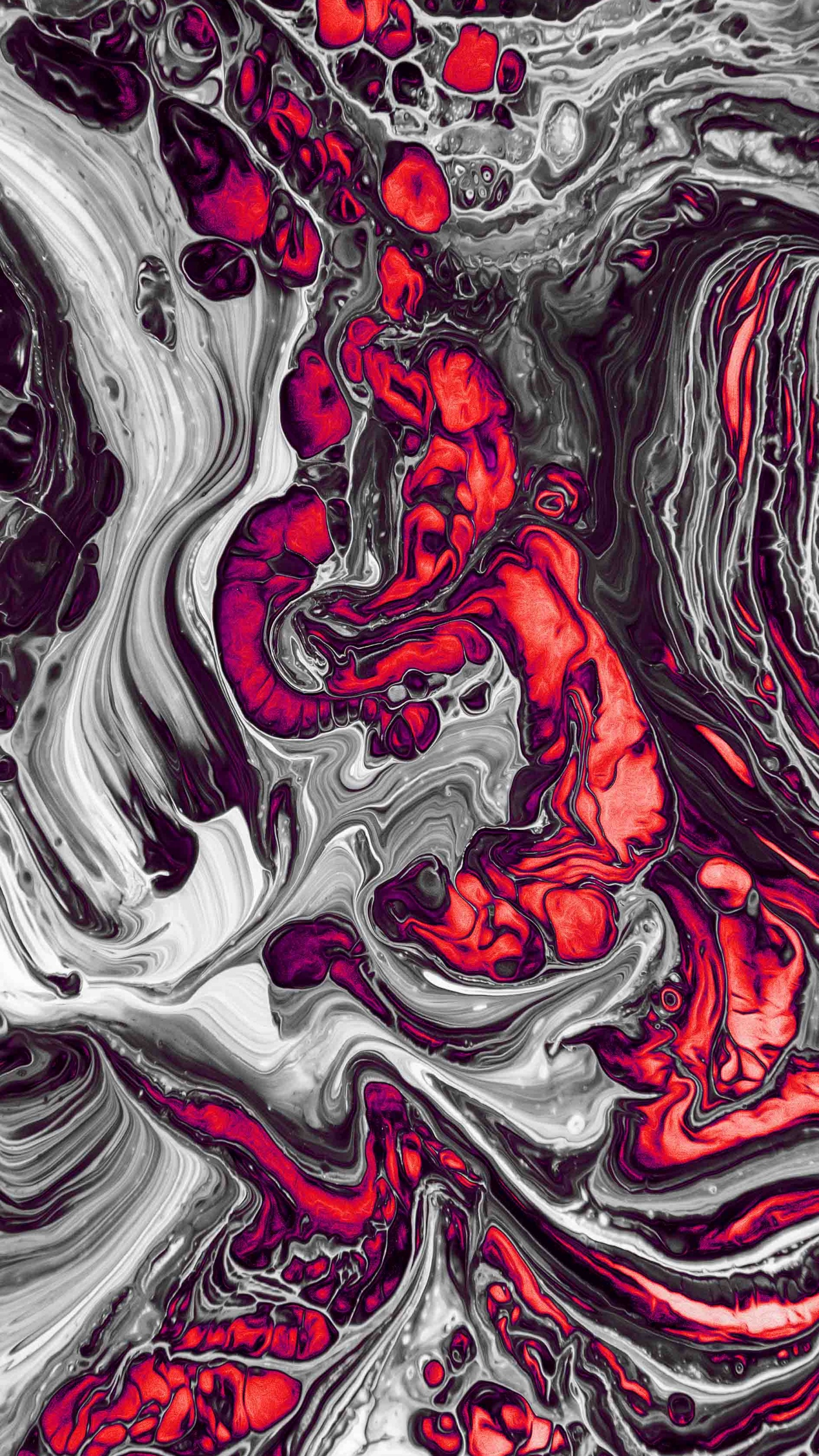 Обои акриловая краска, живопись, постер, визуальное искусство, жидкий в разрешении 1440x2560