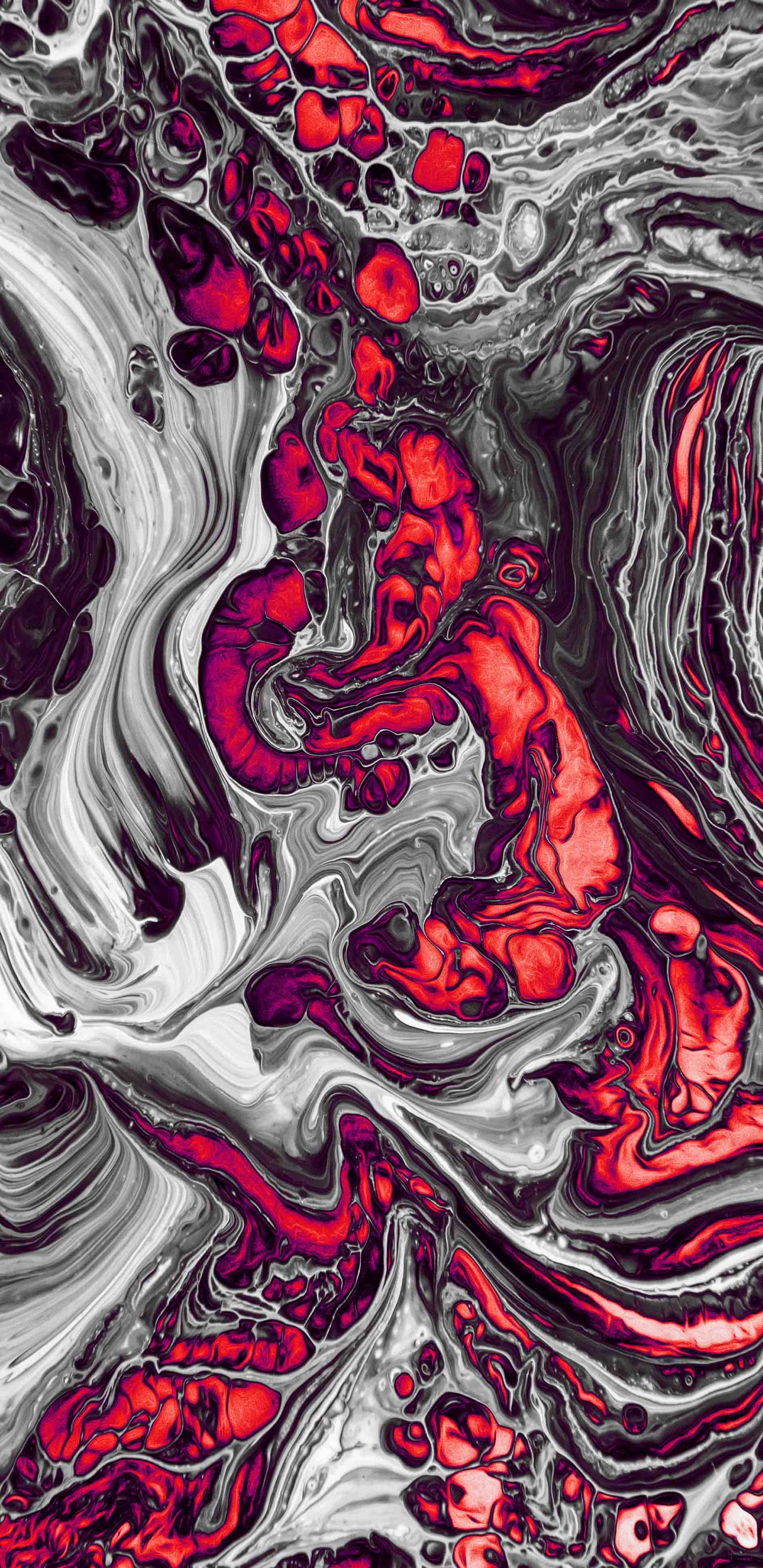 Обои акриловая краска, живопись, постер, визуальное искусство, жидкий в разрешении 1440x2960