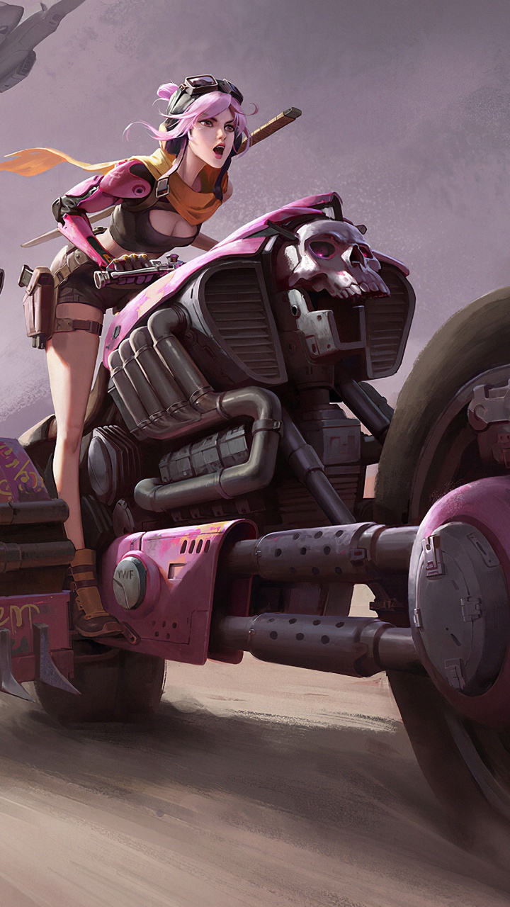 Обои Смертельная Гонка, базука, велосипед, мотоцикл, Король в разрешении 720x1280