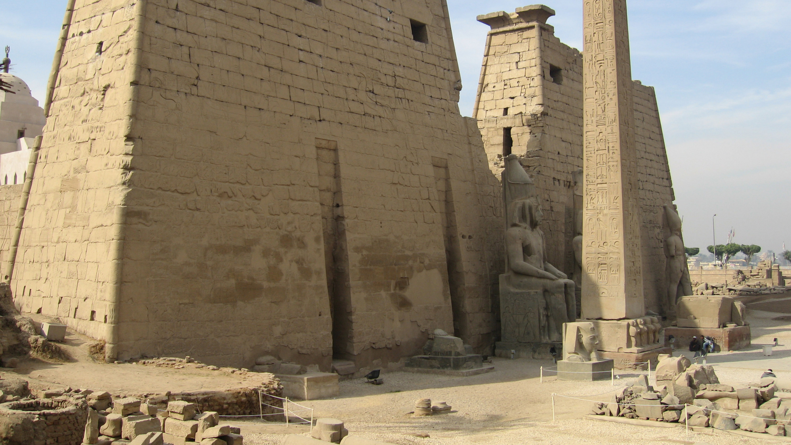 Обои древняя история, историческое место, египетский храм, история, археологический памятник в разрешении 2560x1440
