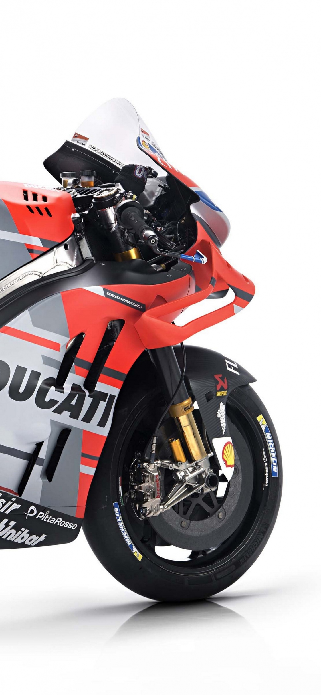 Обои дукати desmosedici, ducati, мотоцикл, велосипед, супербайк в разрешении 1125x2436